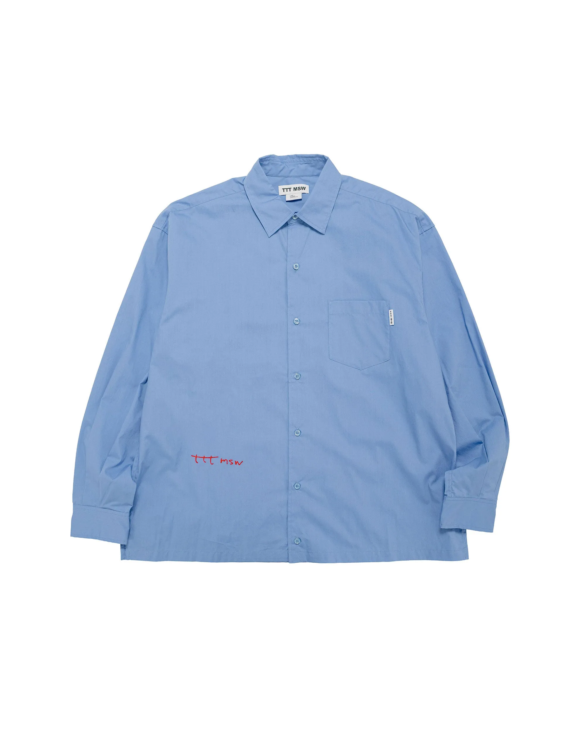 TTT MSW Regular Collar Shirt Blue sold by Lost & Found