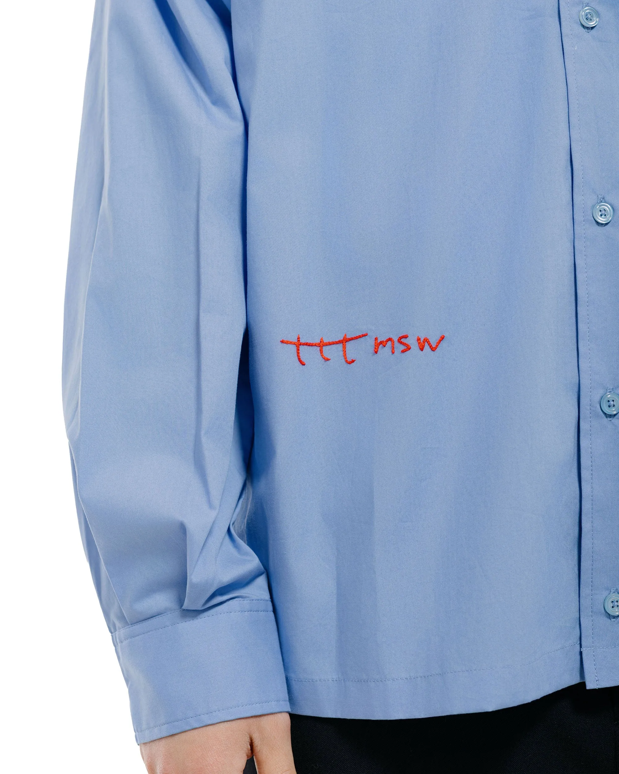 TTT MSW Regular Collar Shirt Blue sold by Lost & Found product image thumbnail 3
