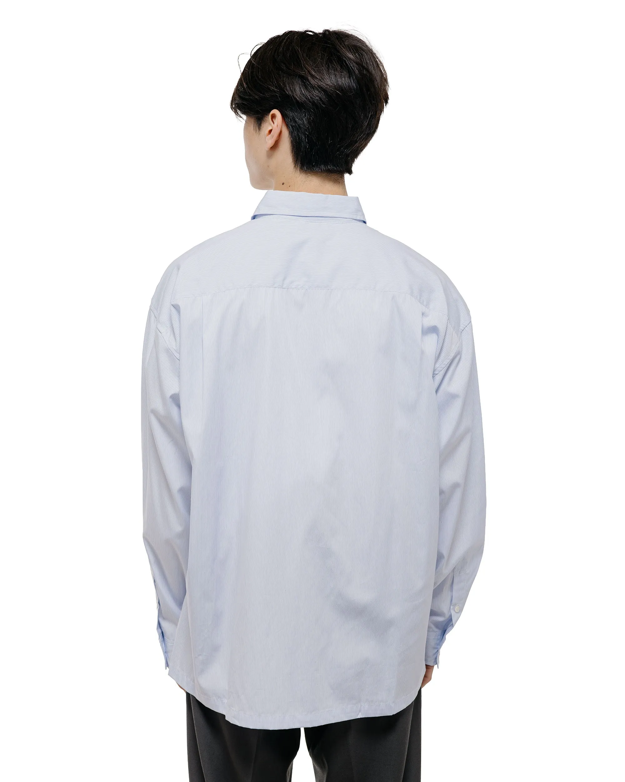 TTT MSW Regular Collar Shirt White Stripe sold by Lost & Found product image thumbnail 4