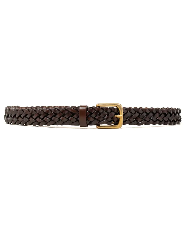Another Aspect Another Belt 1.0 Braided Brown made by ANOTHER ASPECT