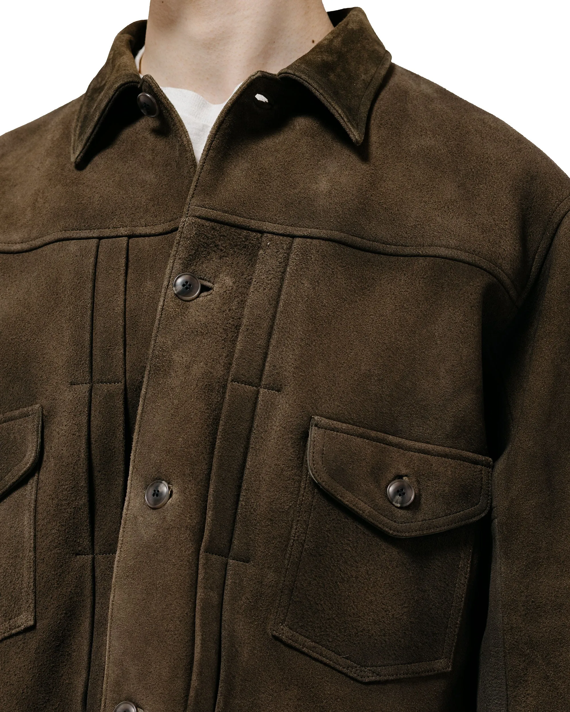 Old Joe Patina Deer Skin Jean Jacket Suede Oak Suede sold by Lost & Found product image thumbnail 3