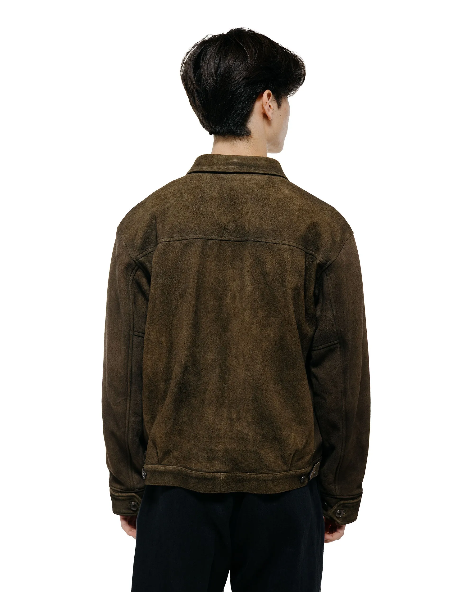 Old Joe Patina Deer Skin Jean Jacket Suede Oak Suede sold by Lost & Found product image thumbnail 4