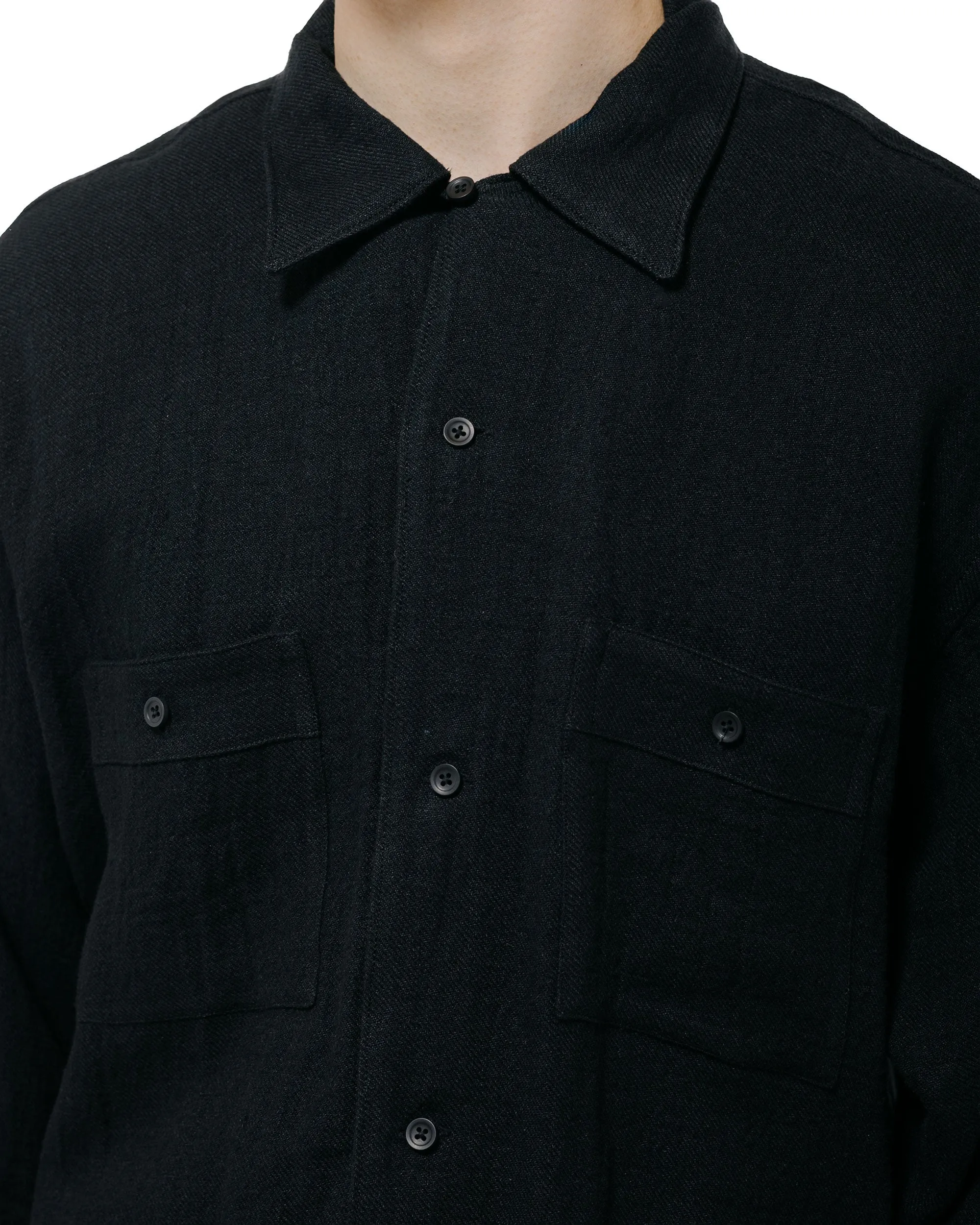 Old Joe Gathered Waist Marlboro Shirts Long Sleeve Onyx sold by Lost & Found product image thumbnail 3