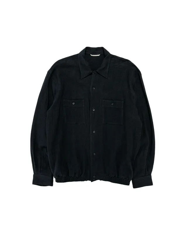 Old Joe Gathered Waist Marlboro Shirts Long Sleeve Onyx made by Old Joe