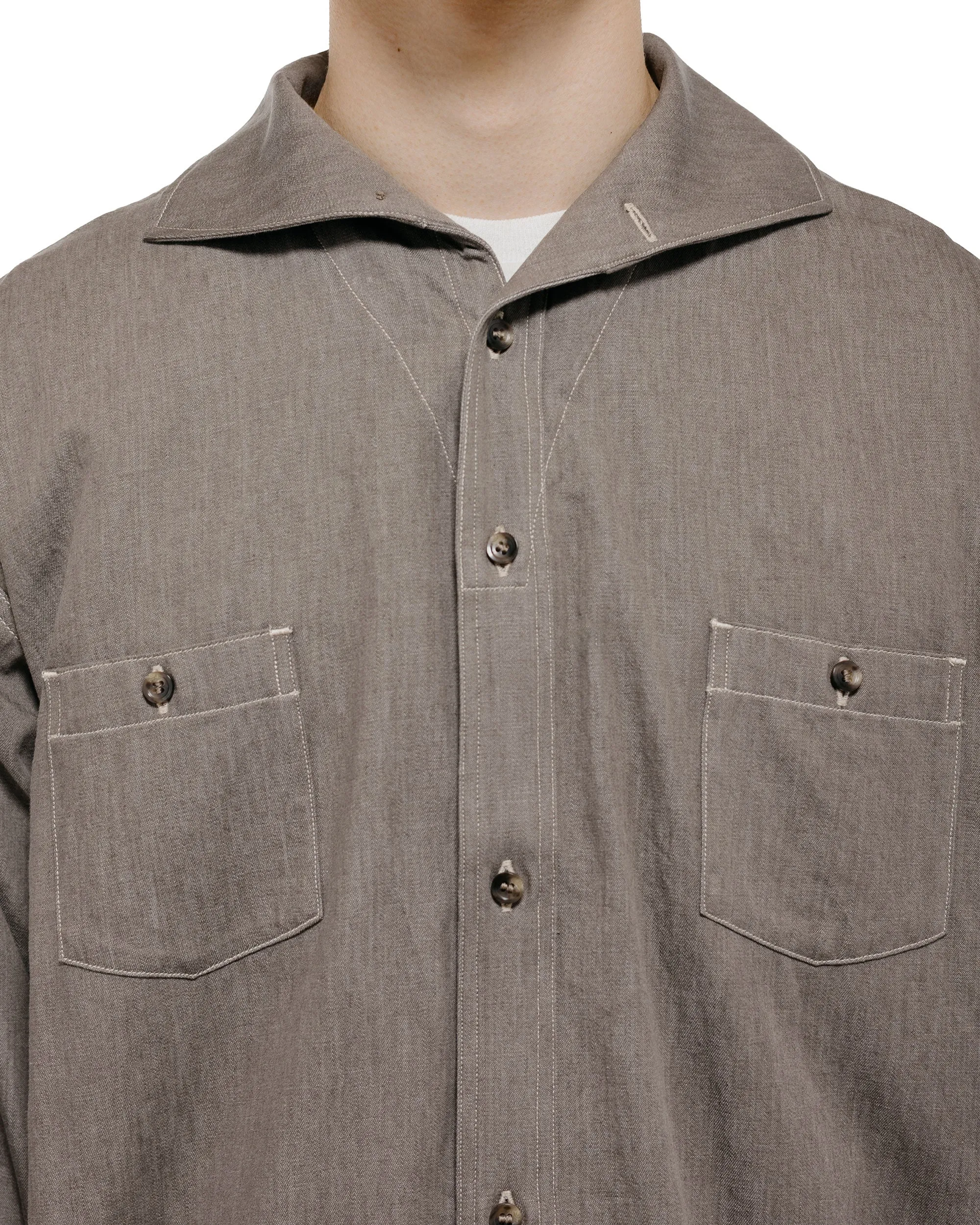 Old Joe Camp Collar Marine Shirts Long Sleeve Nutmeg sold by Lost & Found product image thumbnail 3