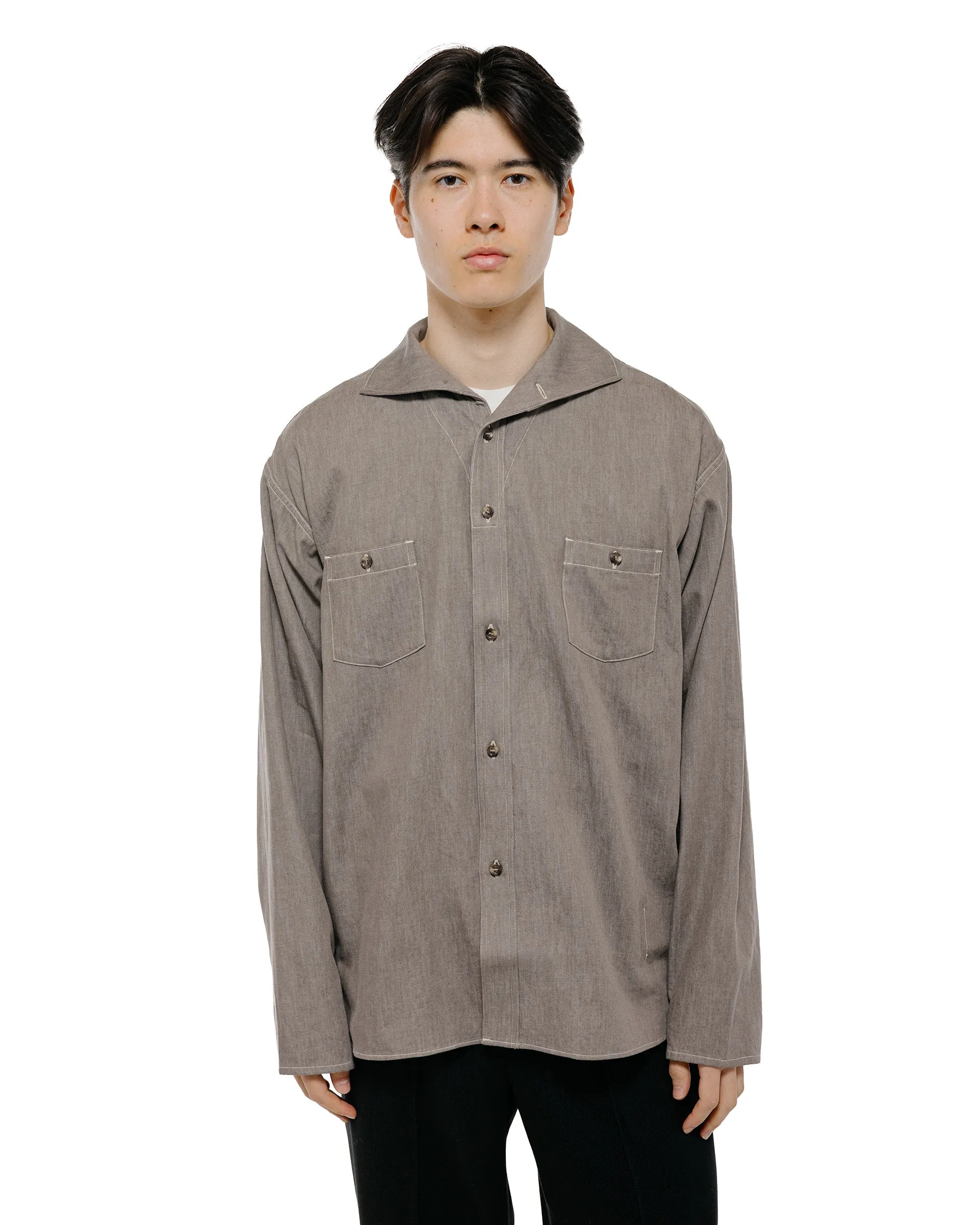 Old Joe Camp Collar Marine Shirts Long Sleeve Nutmeg sold by Lost & Found product image thumbnail 2
