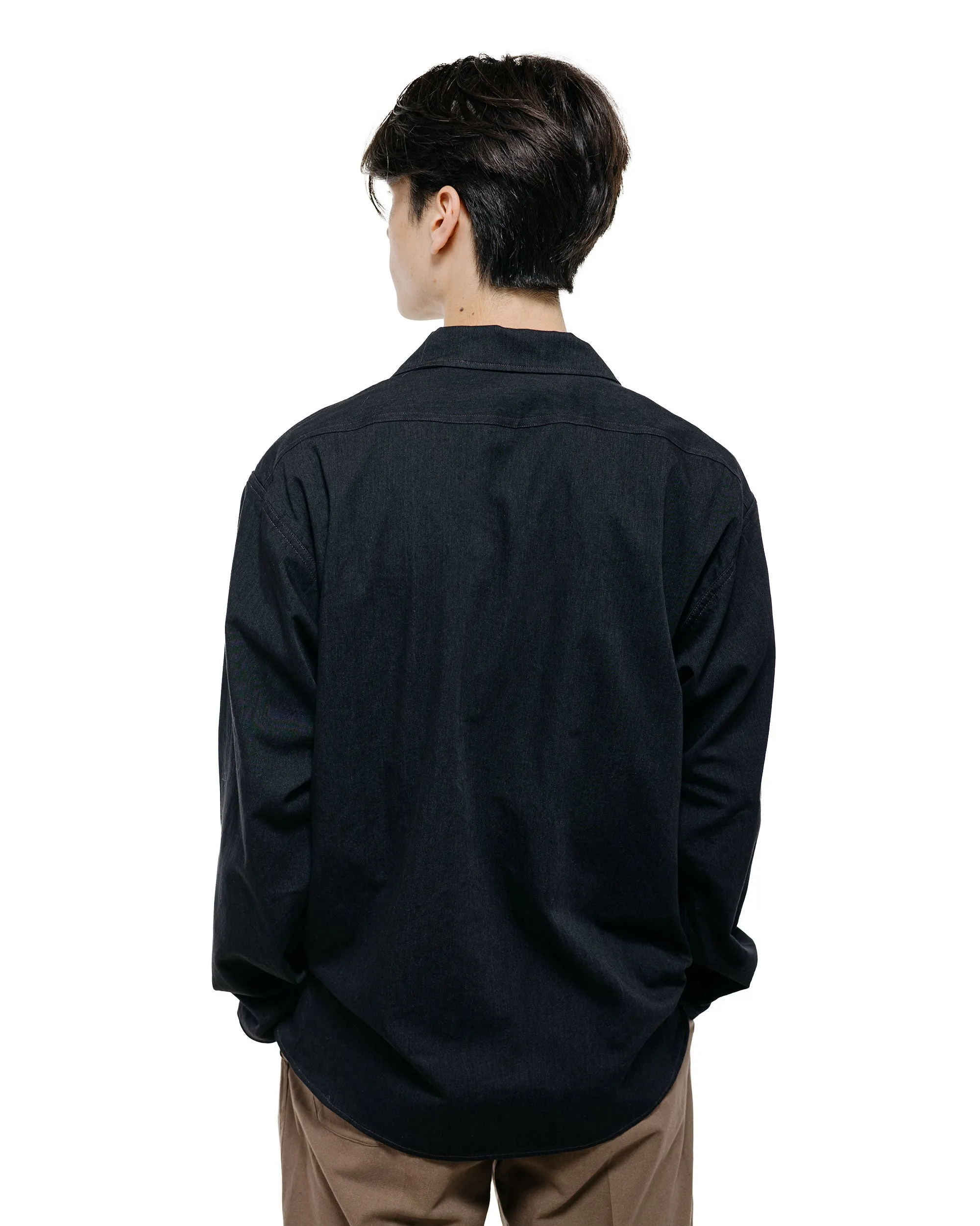 Old Joe Camp Collar Marine Shirts Long Sleeve Black sold by Lost & Found product image thumbnail 4