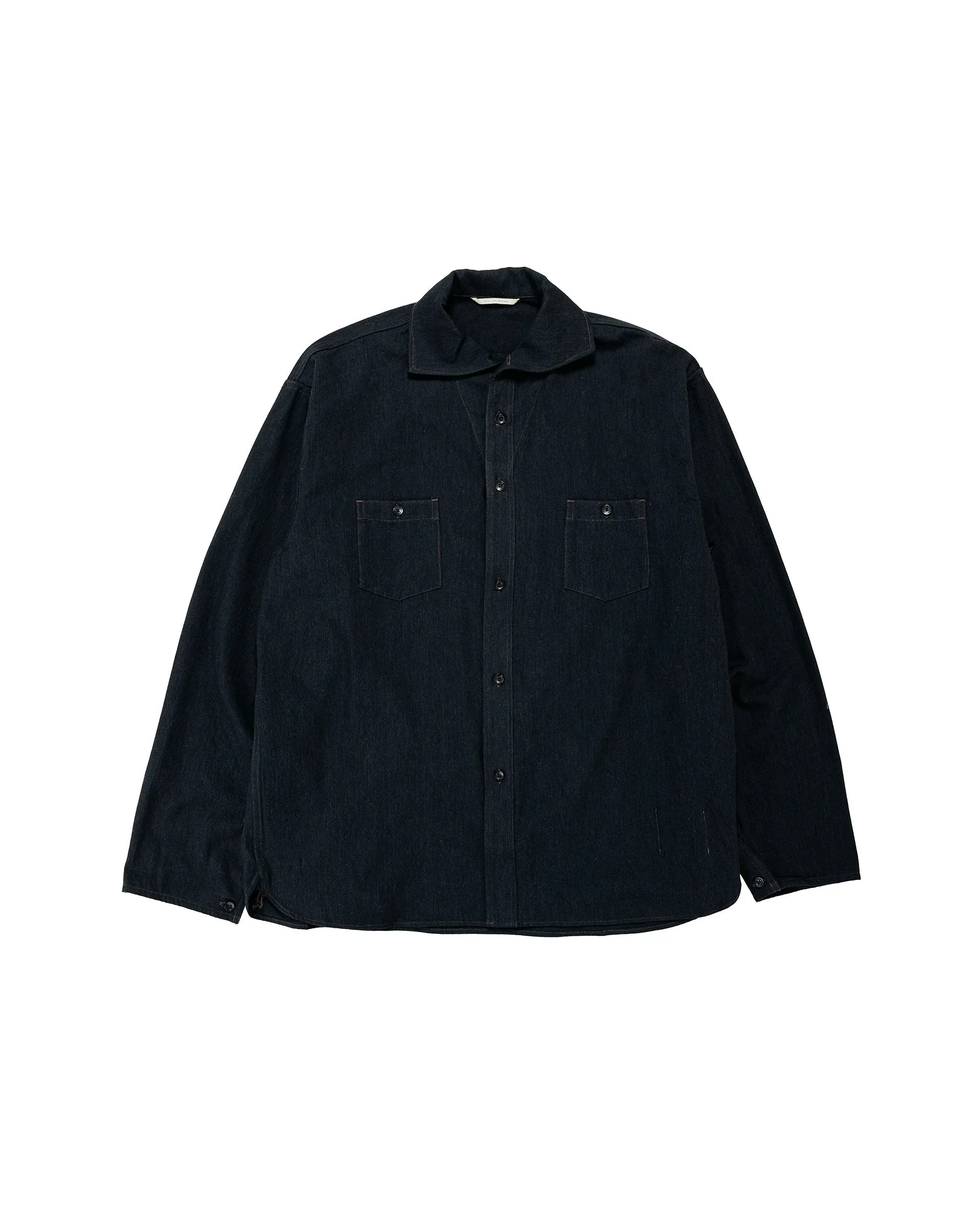 Old Joe Camp Collar Marine Shirts Long Sleeve Black sold by Lost & Found