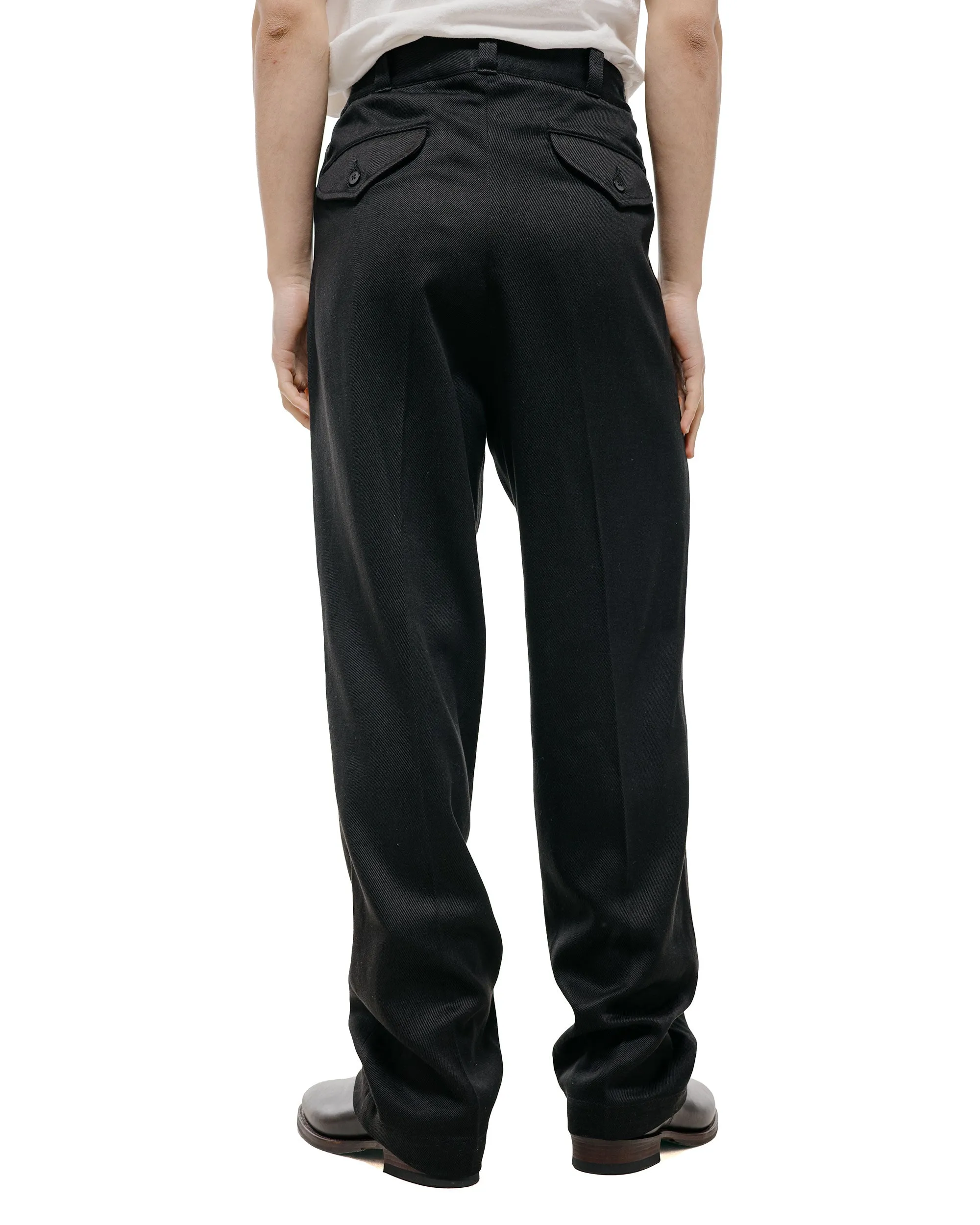 Old Joe Front Tuck Army Trouser Onyx sold by Lost & Found product image thumbnail 4
