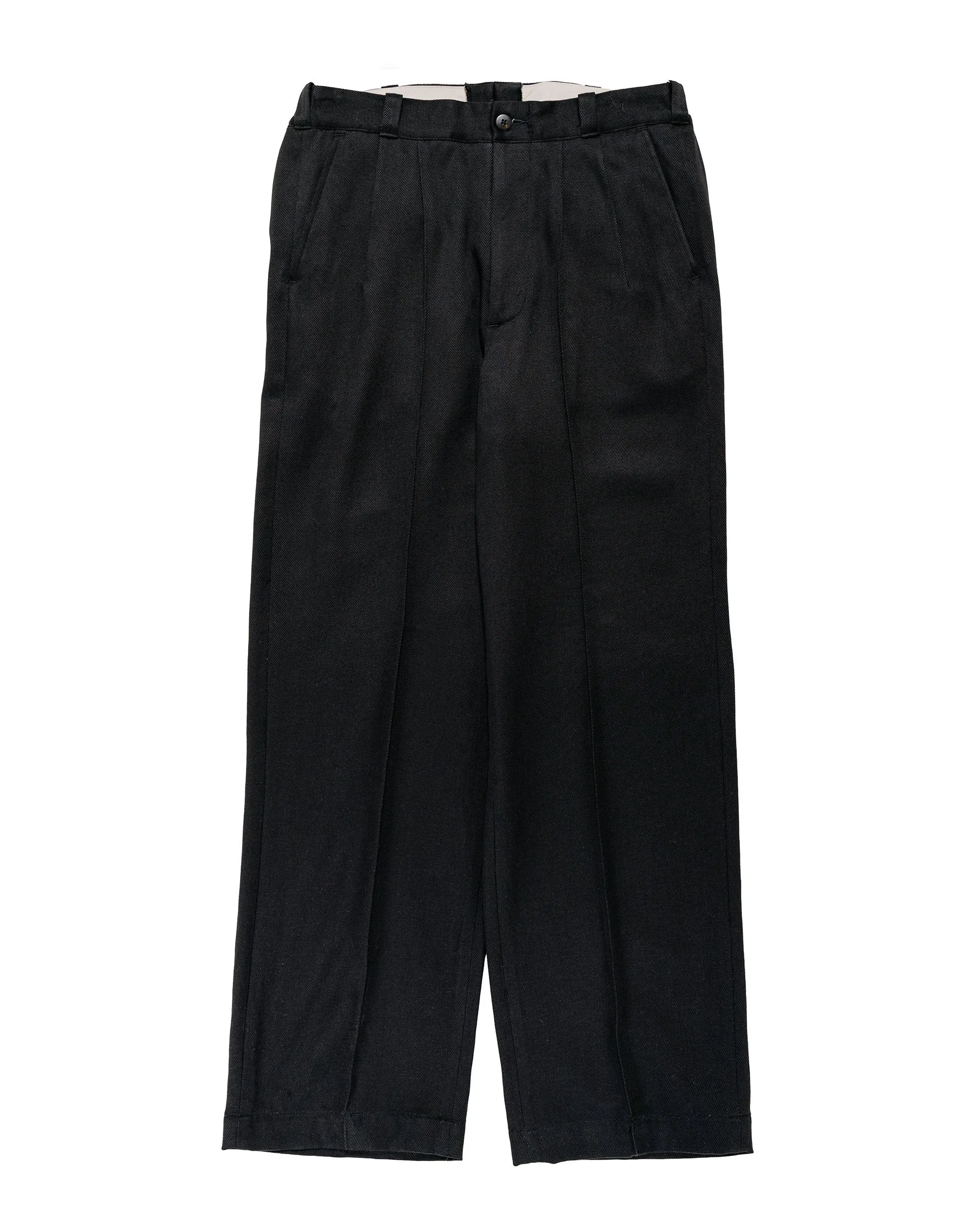 Old Joe Front Tuck Army Trouser Onyx sold by Lost & Found