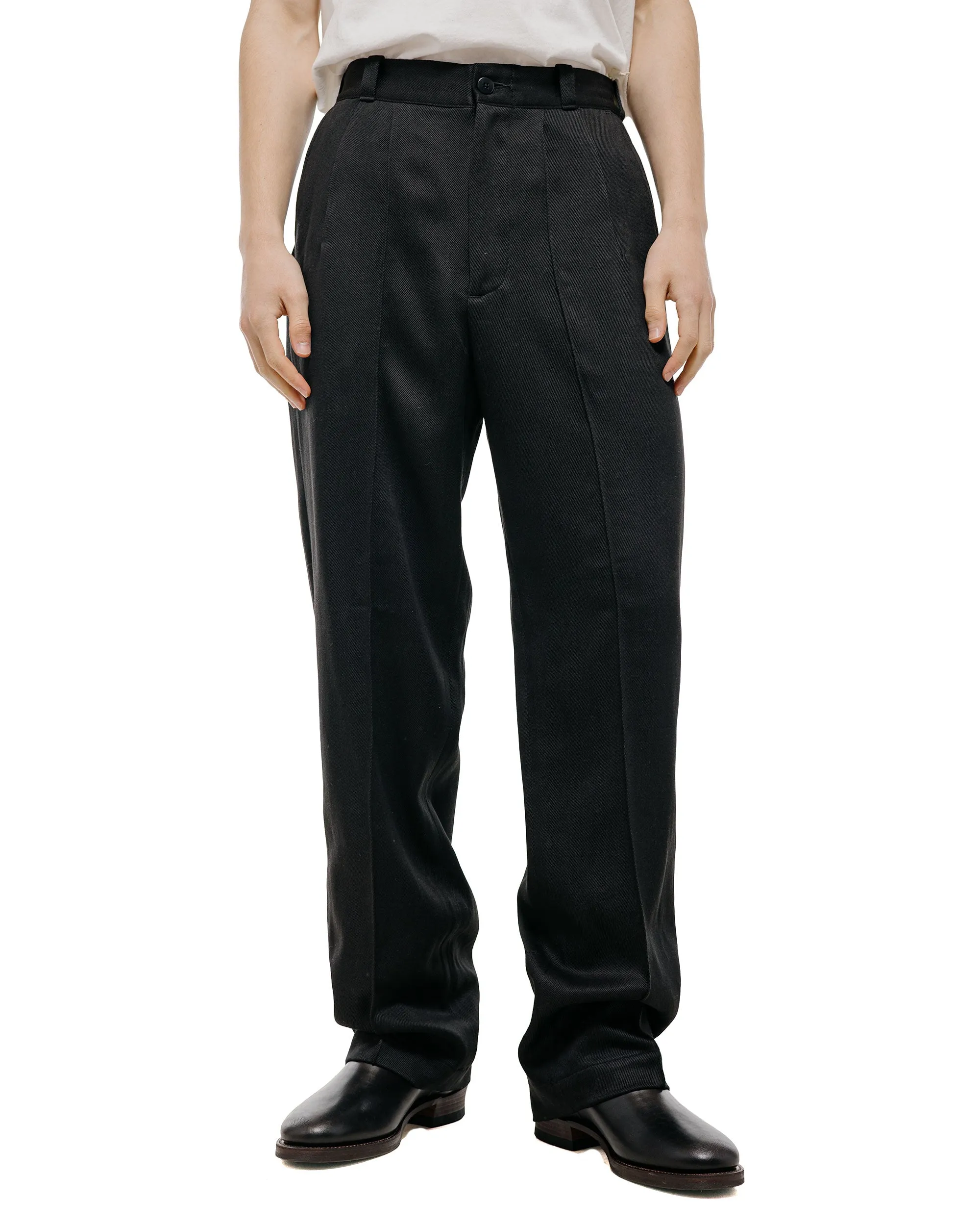 Old Joe Front Tuck Army Trouser Onyx sold by Lost & Found product image thumbnail 2