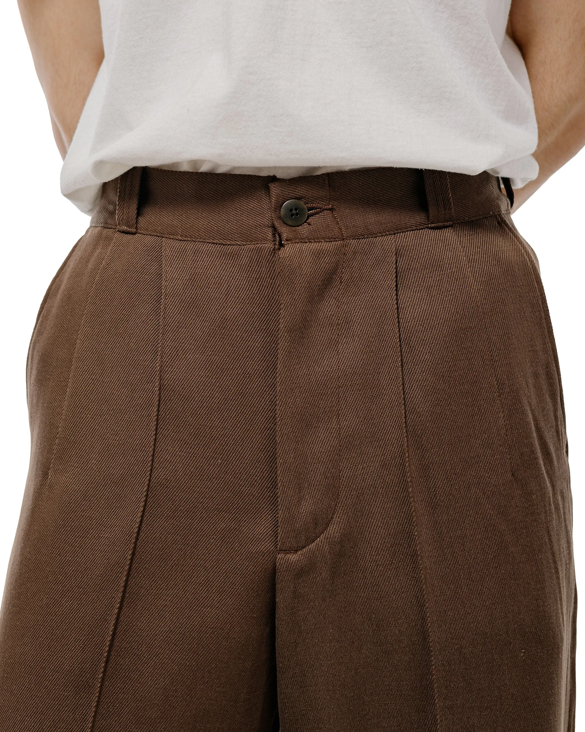 Old Joe Front Tuck Army Trouser Coffee sold by Lost & Found product image thumbnail 3