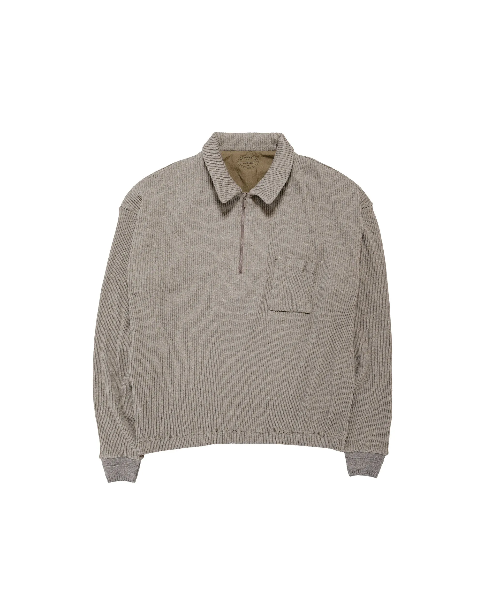 Old Joe Quater Zip Cotton Yak Ribed Shirts Morel sold by Lost & Found