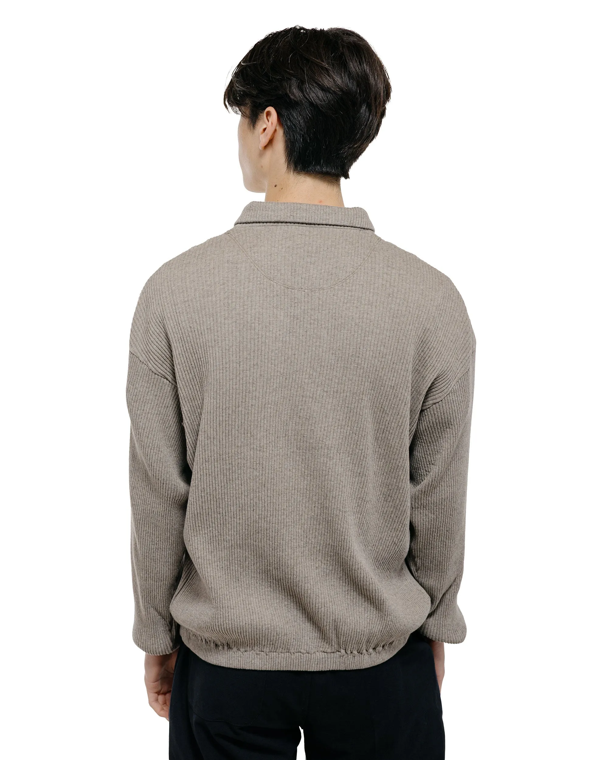 Old Joe Quater Zip Cotton Yak Ribed Shirts Morel sold by Lost & Found product image thumbnail 4