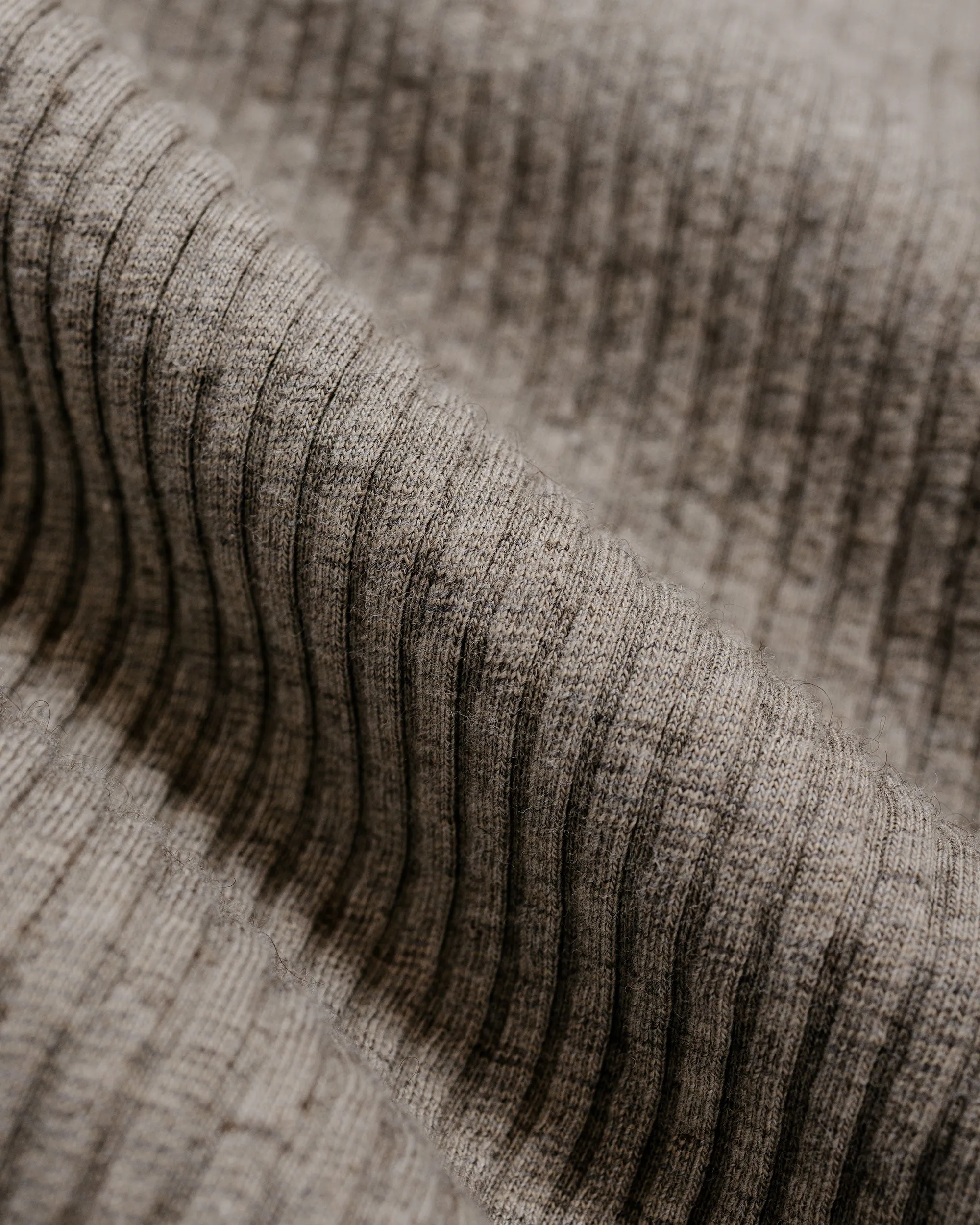 Old Joe Quater Zip Cotton Yak Ribed Shirts Morel sold by Lost & Found product image thumbnail 5
