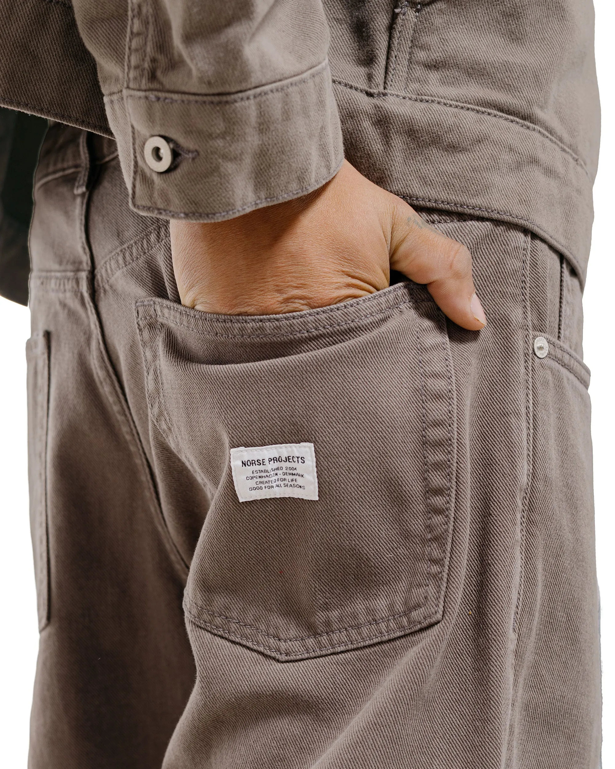 Norse Projects Lost & Found Korshavn Relaxed 5 Pocket Magnet Grey sold by Lost & Found product image thumbnail 4