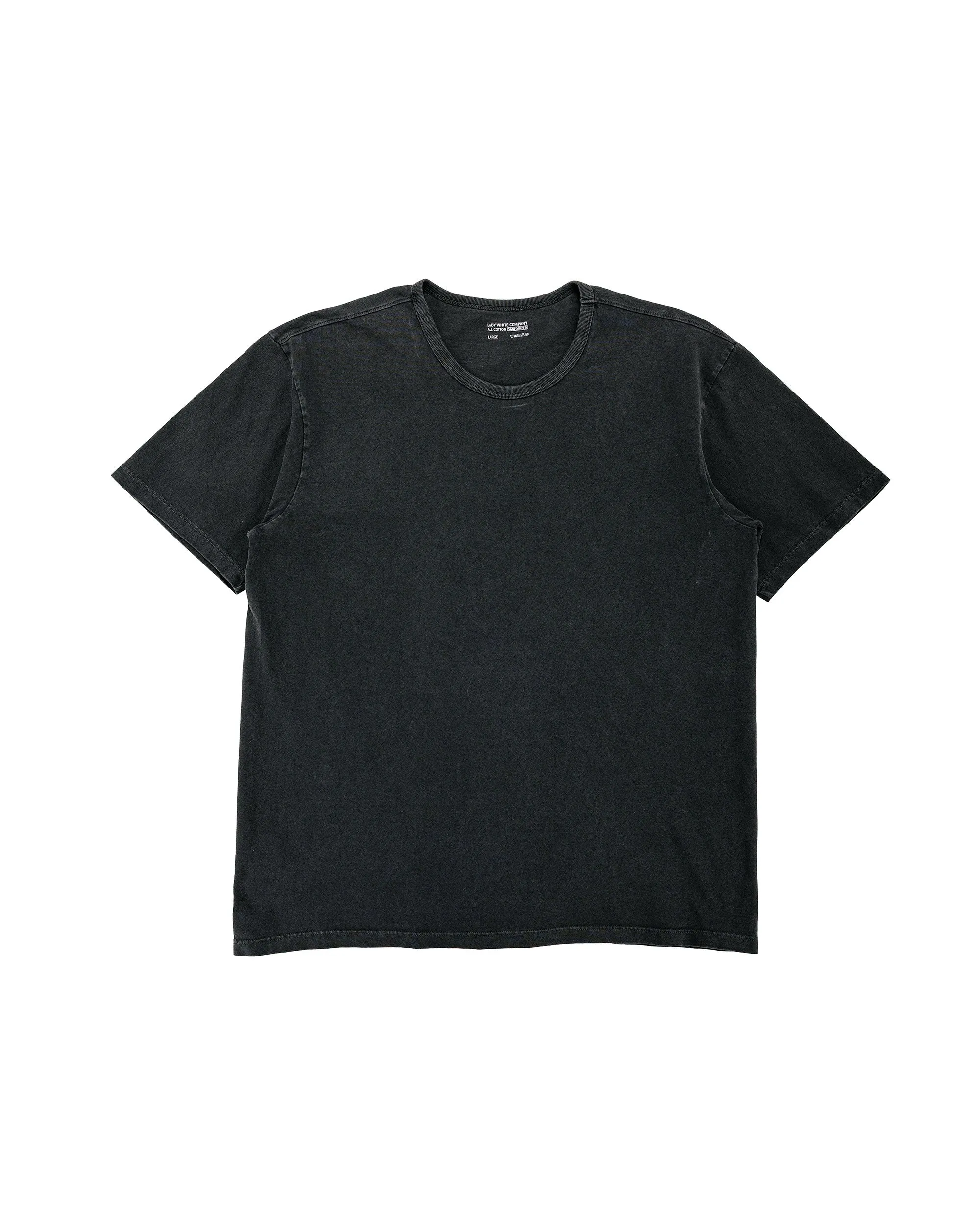 Lady White Co. T-Shirt 2-Pack Pigment Charcoal sold by Lost & Found