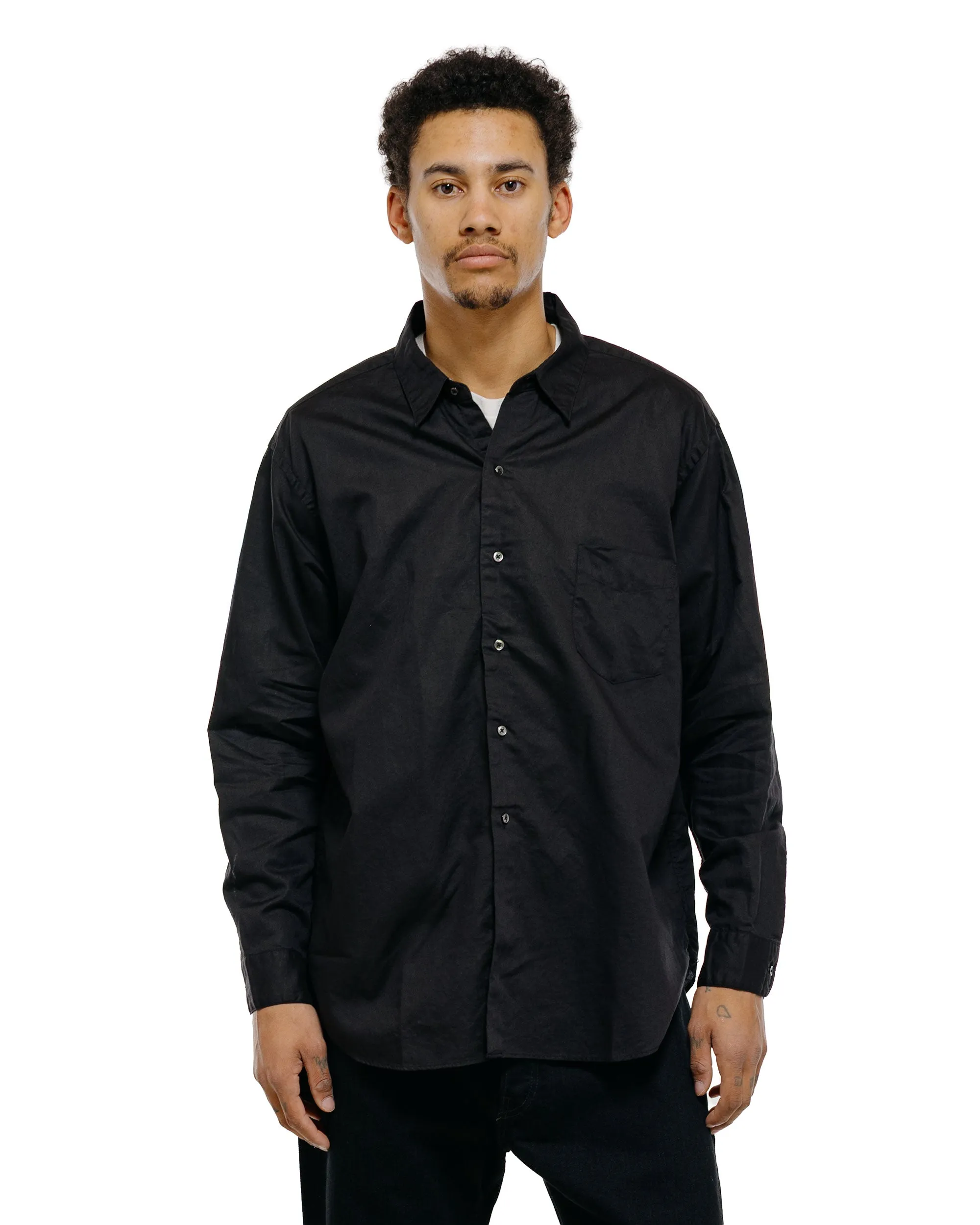 CIOTA Regular Collar Shirt Cotton/Linen Black sold by Lost & Found product image thumbnail 2