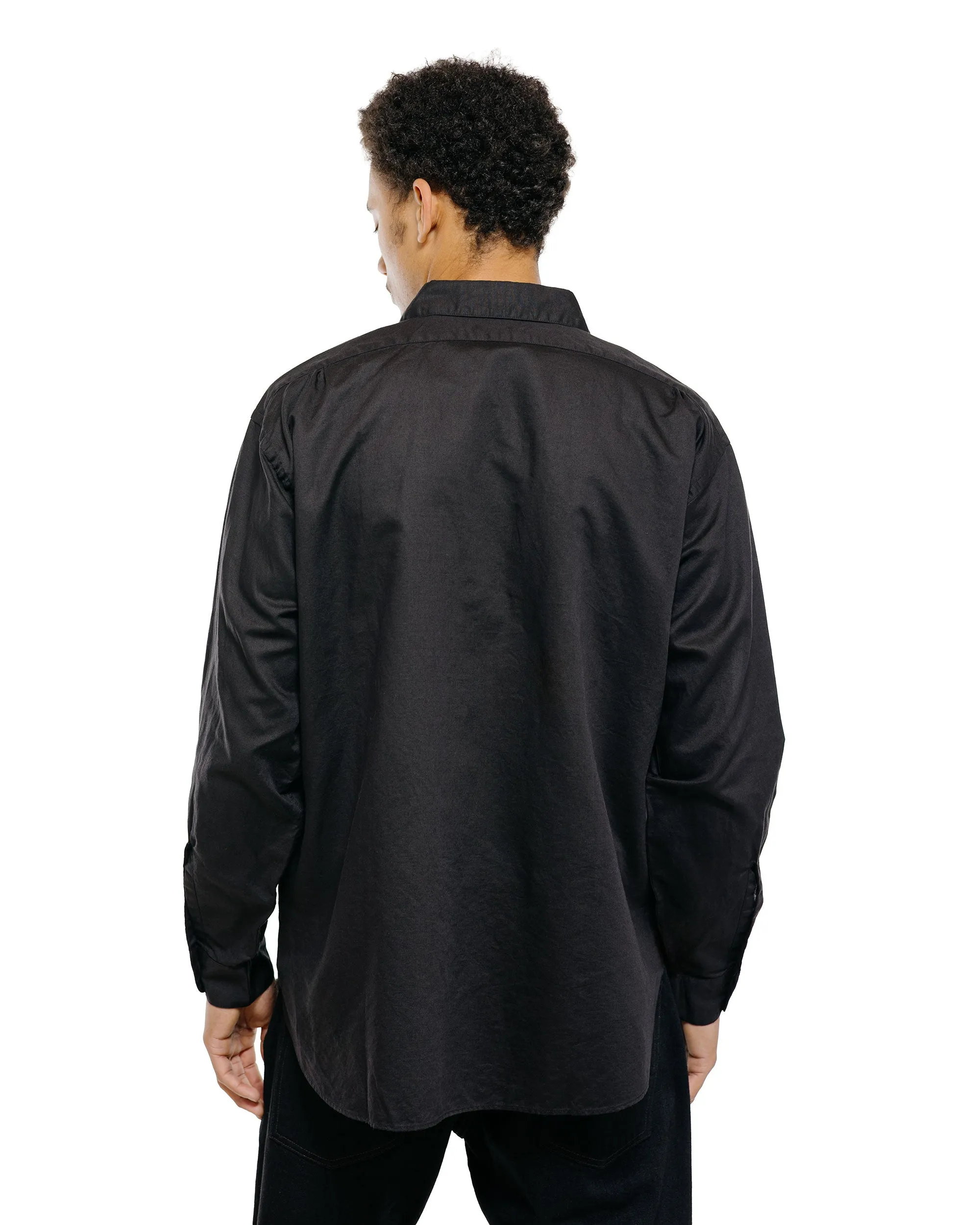 CIOTA Regular Collar Shirt Cotton/Linen Black sold by Lost & Found product image thumbnail 4