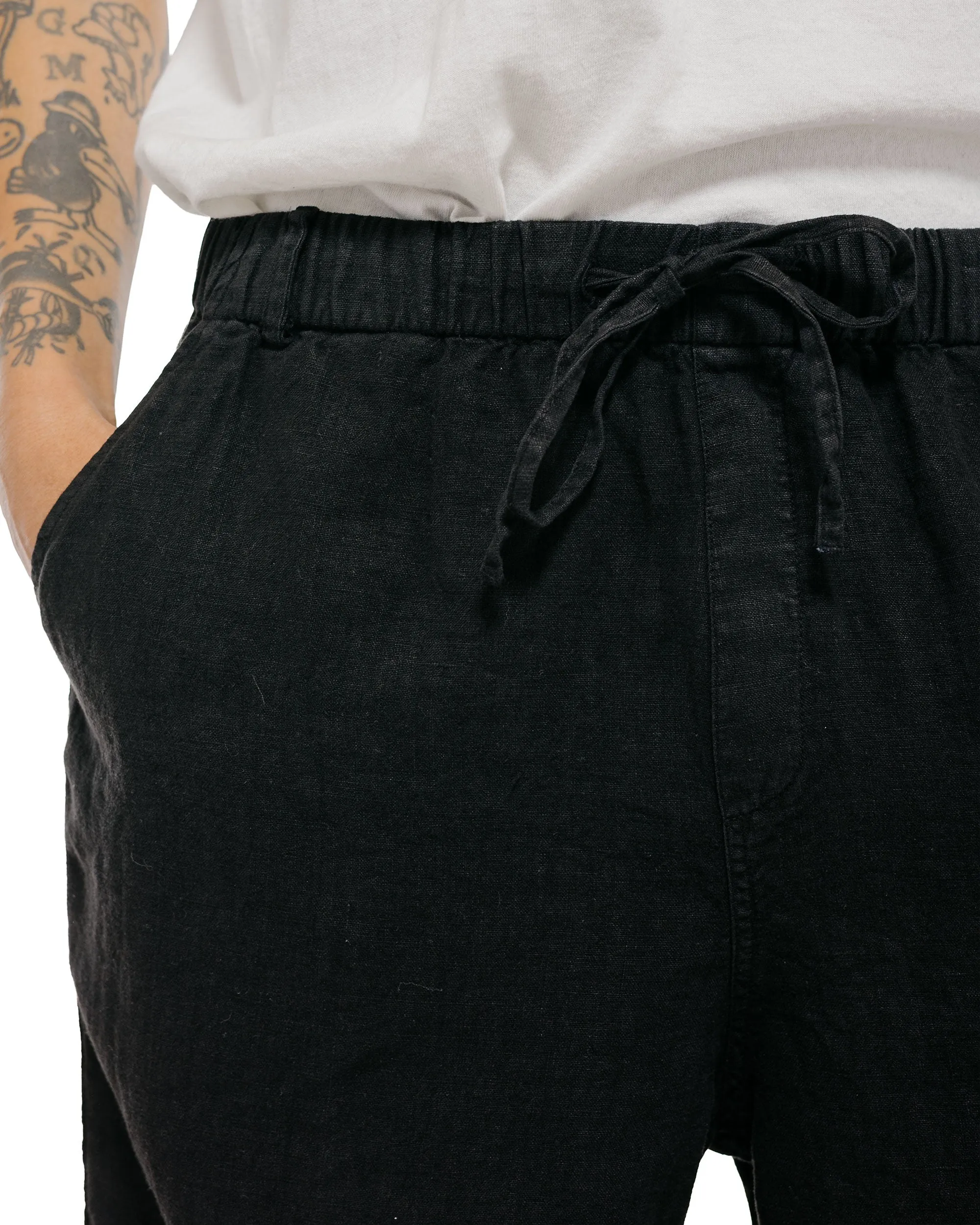 Bather Black Linen Leisure Short sold by Lost & Found product image thumbnail 3
