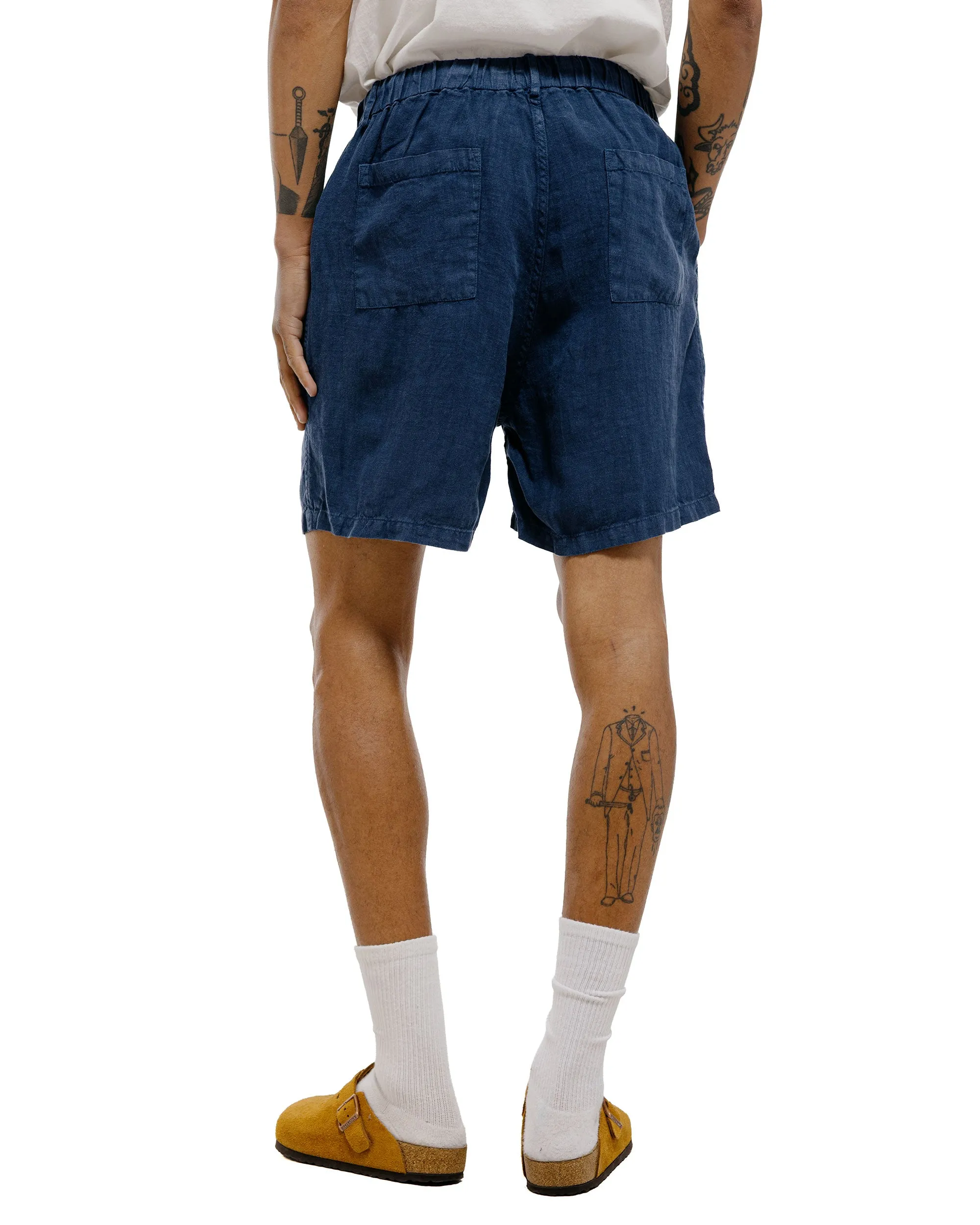 Bather Navy Linen Leisure Short sold by Lost & Found product image thumbnail 4