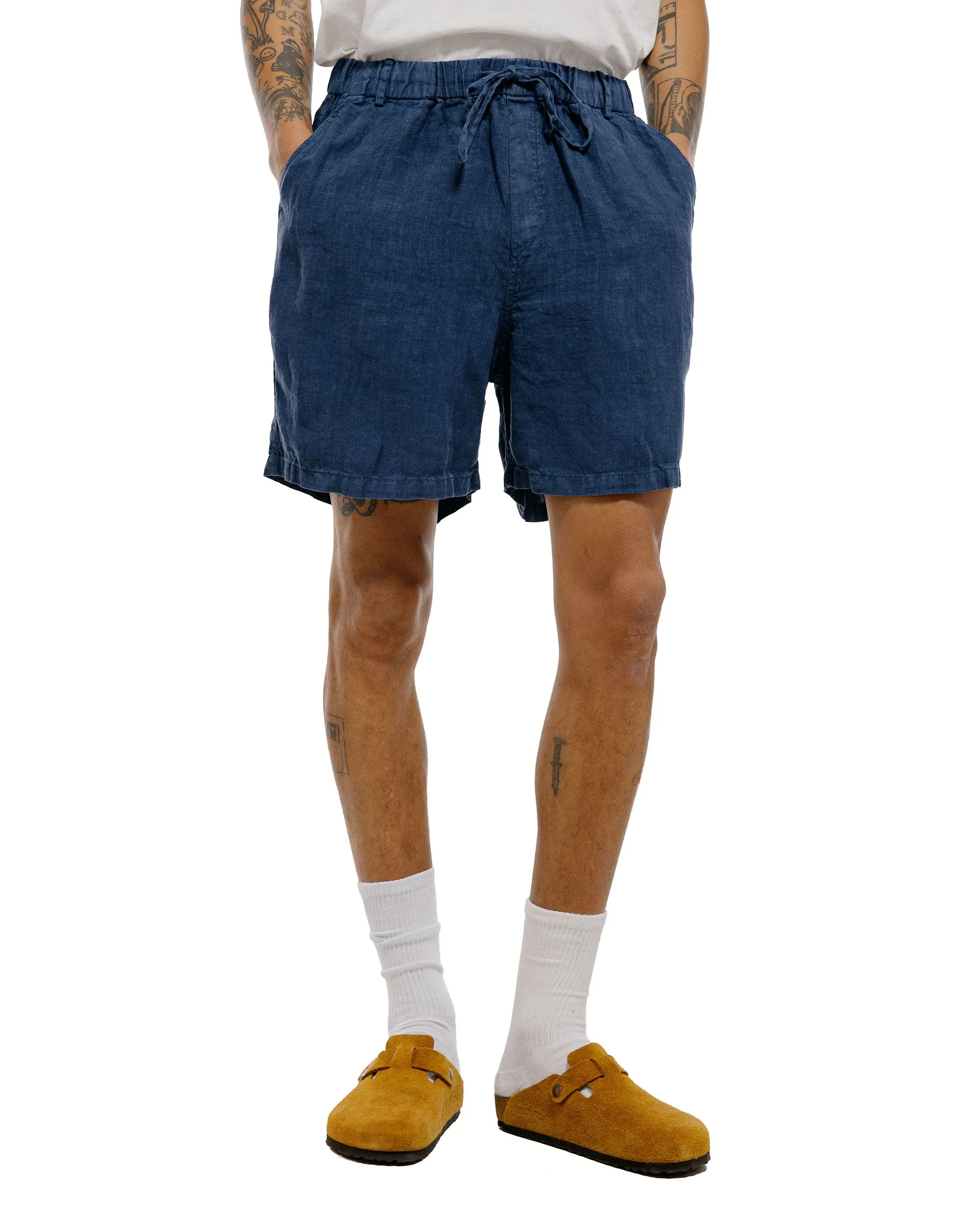 Bather Navy Linen Leisure Short sold by Lost & Found product image thumbnail 2
