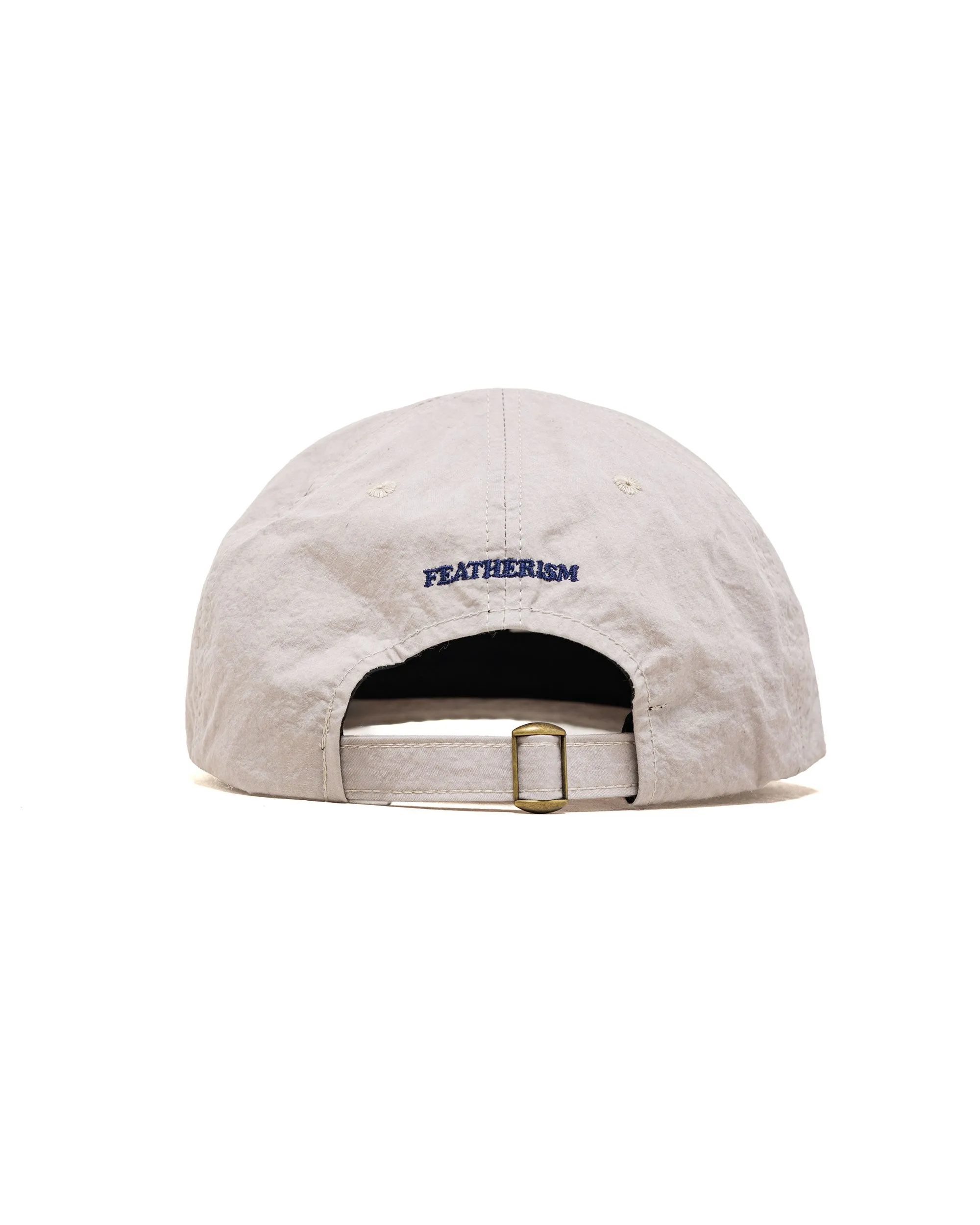 Found Feather 6 Panel Strap Back Cap Cotton Nylon Dyed Cloth Light Grey sold by Lost & Found product image thumbnail 2