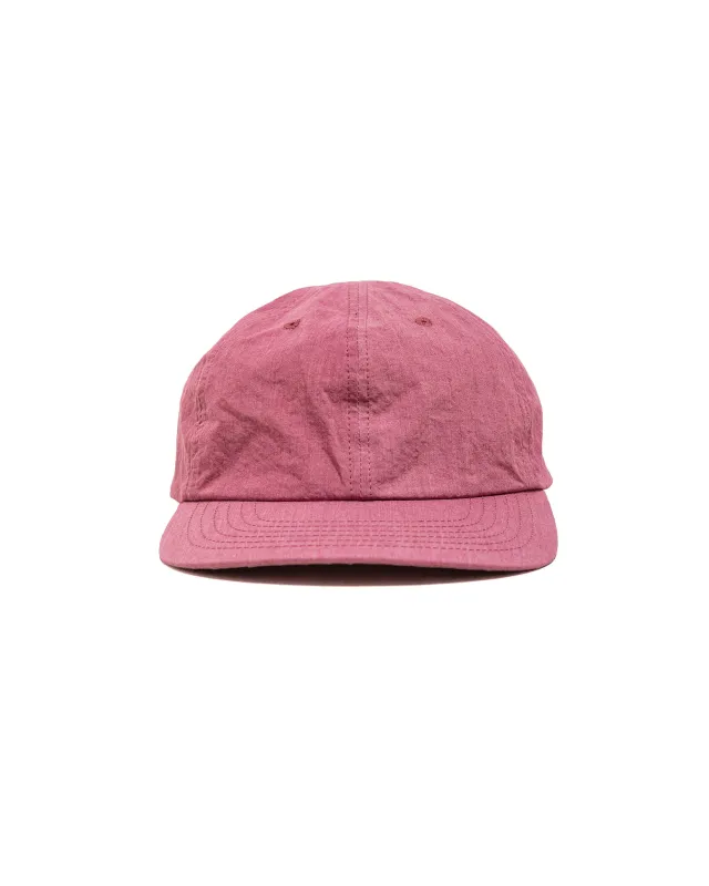 Found Feather 6 Panel Strap Back Cap Cotton Nylon Dyed Cloth Plum made by Found Feather