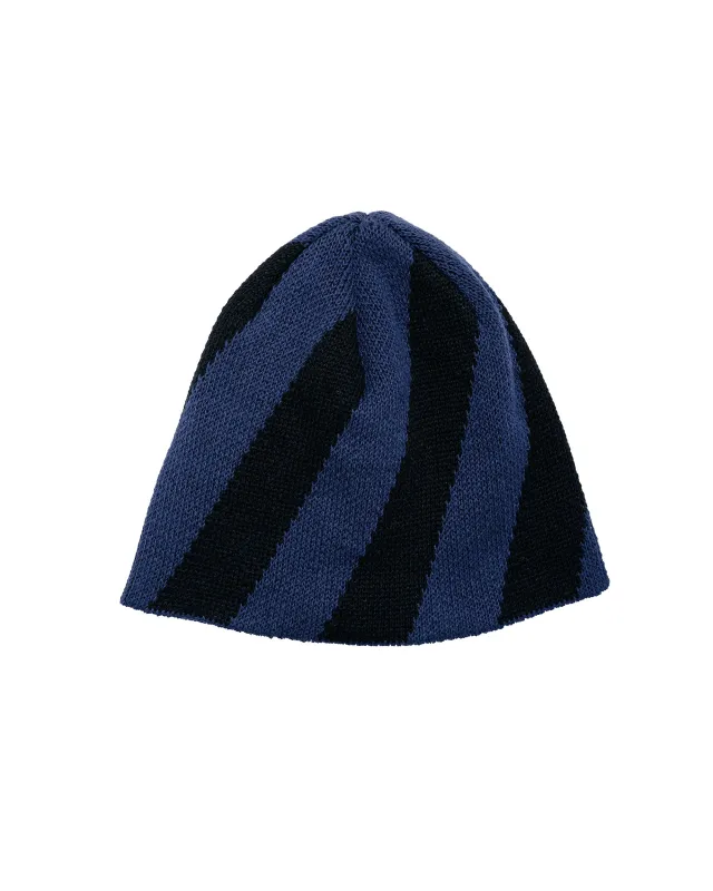 Found Feather Paper Beanie Black Navy made by Found Feather