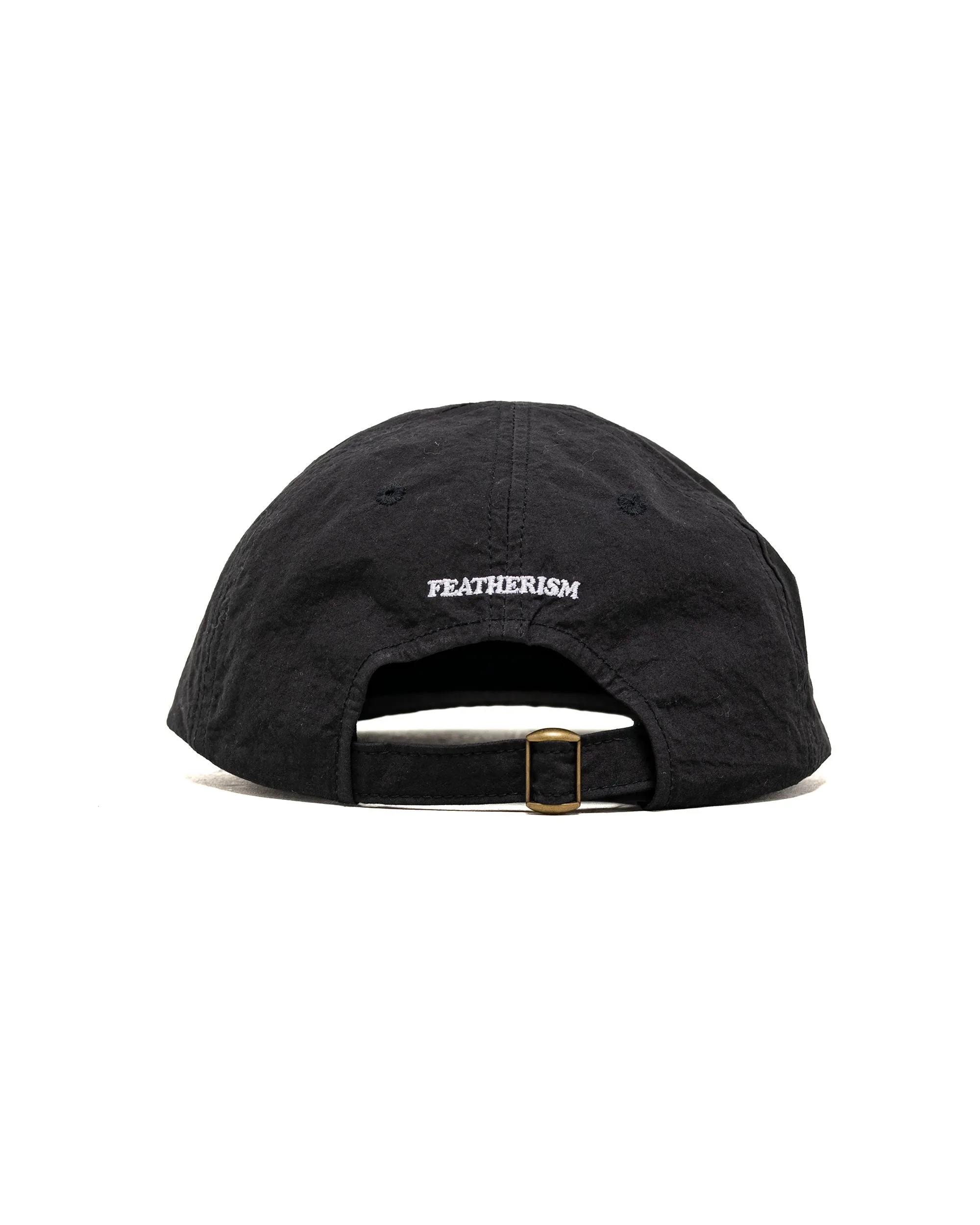 Found Feather 6 Panel Strap Back Cap Cotton Nylon Dyed Cloth Black sold by Lost & Found product image thumbnail 2
