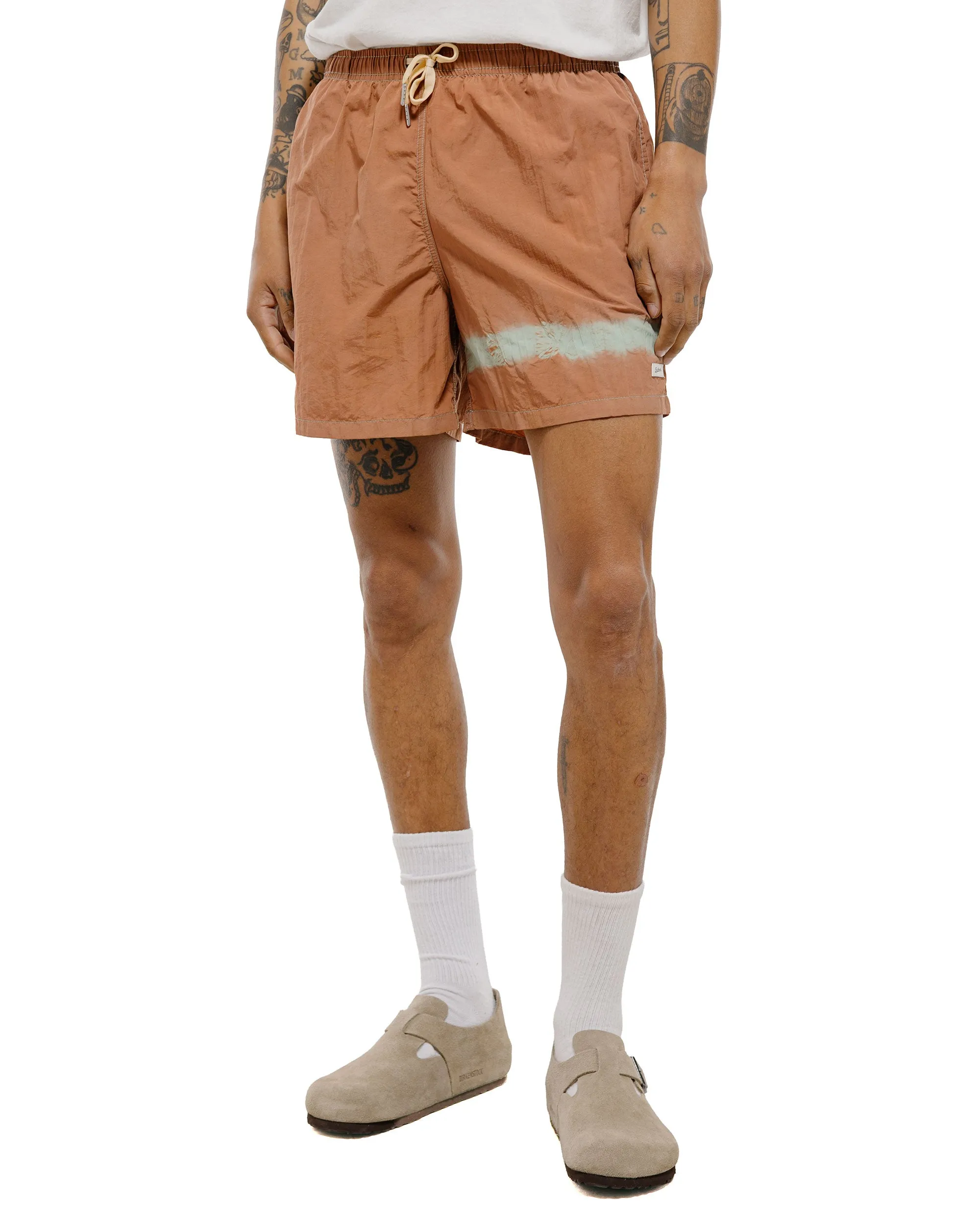 Bather Caeterpillar Over Dyed Madder Blue Swim Trunk sold by Lost & Found product image thumbnail 2