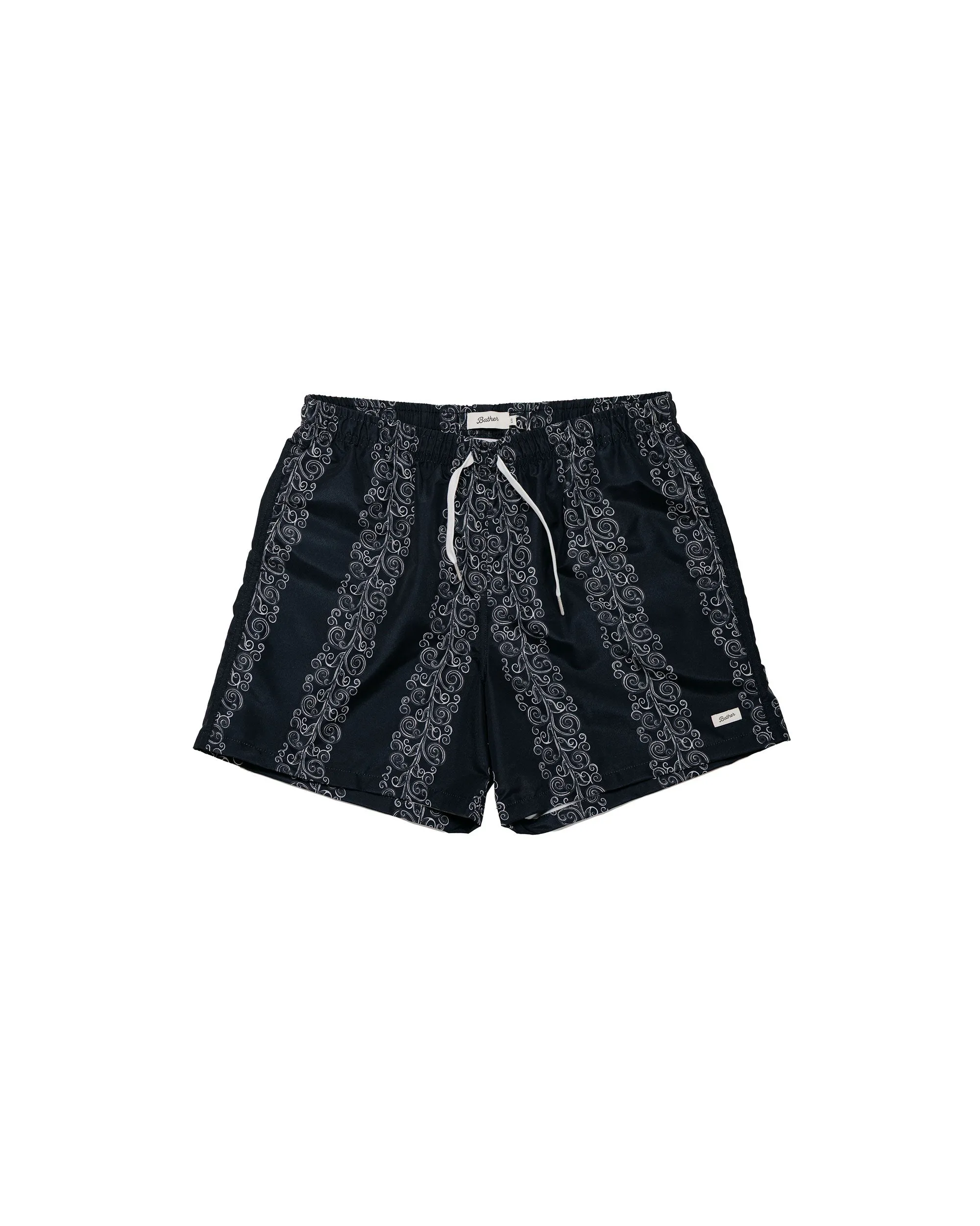 Bather Black Fiesta Swim Trunk sold by Lost & Found