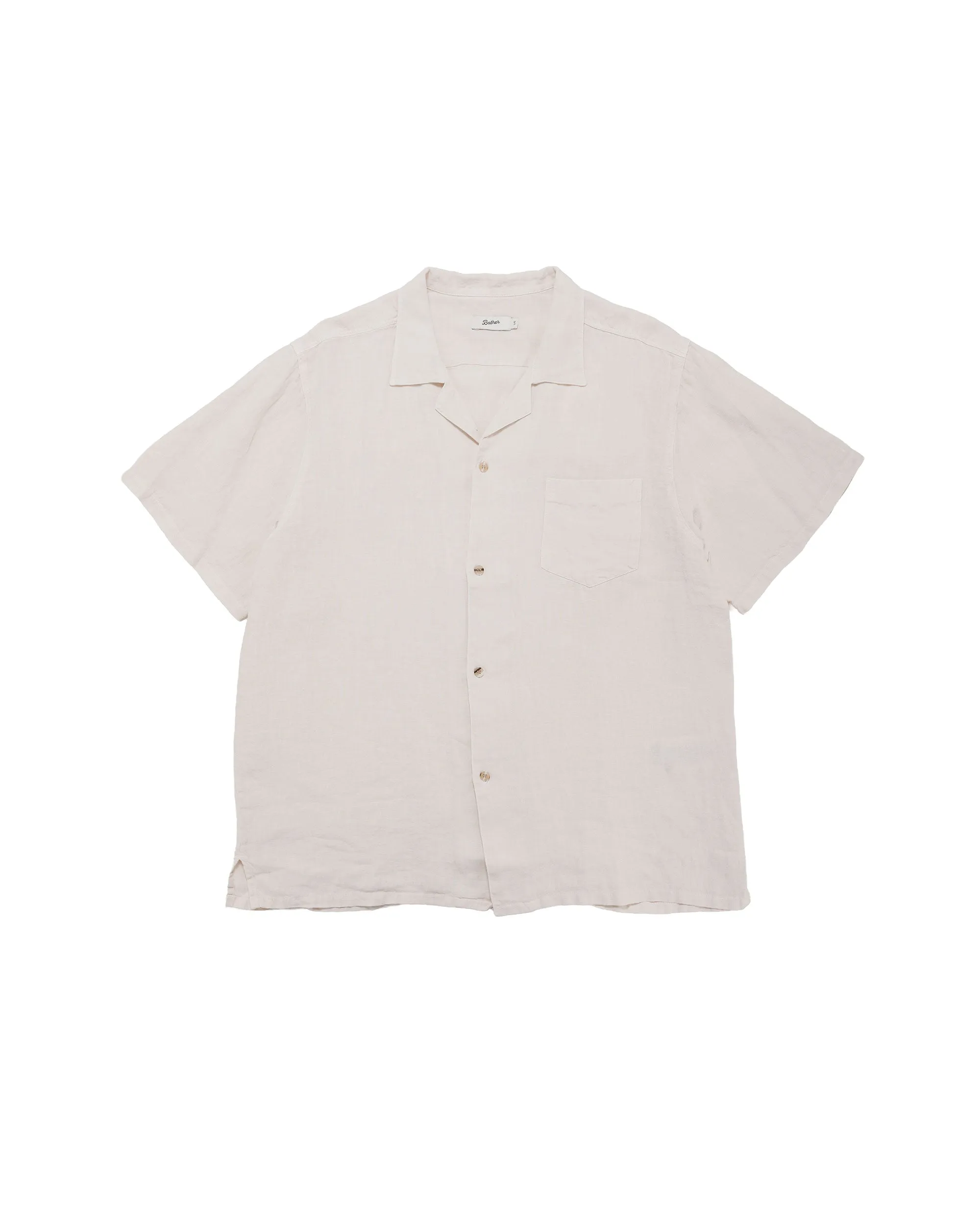 Bather Pearl Linen Camp Shirt sold by Lost & Found