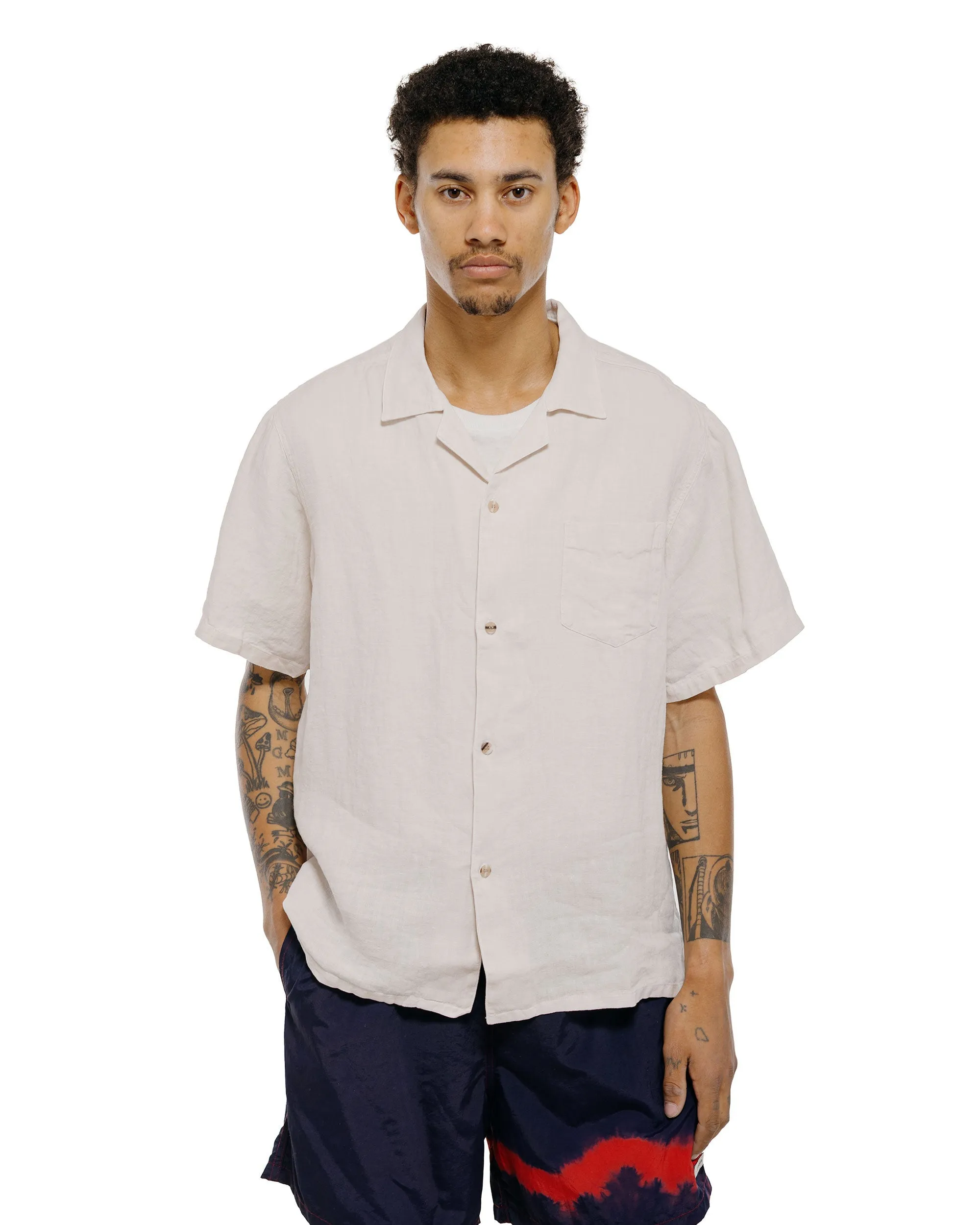 Bather Pearl Linen Camp Shirt sold by Lost & Found product image thumbnail 2