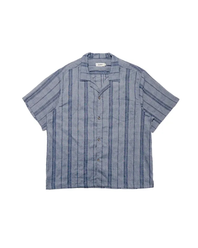Bather Rain Stripe Camp Shirt made by Bather