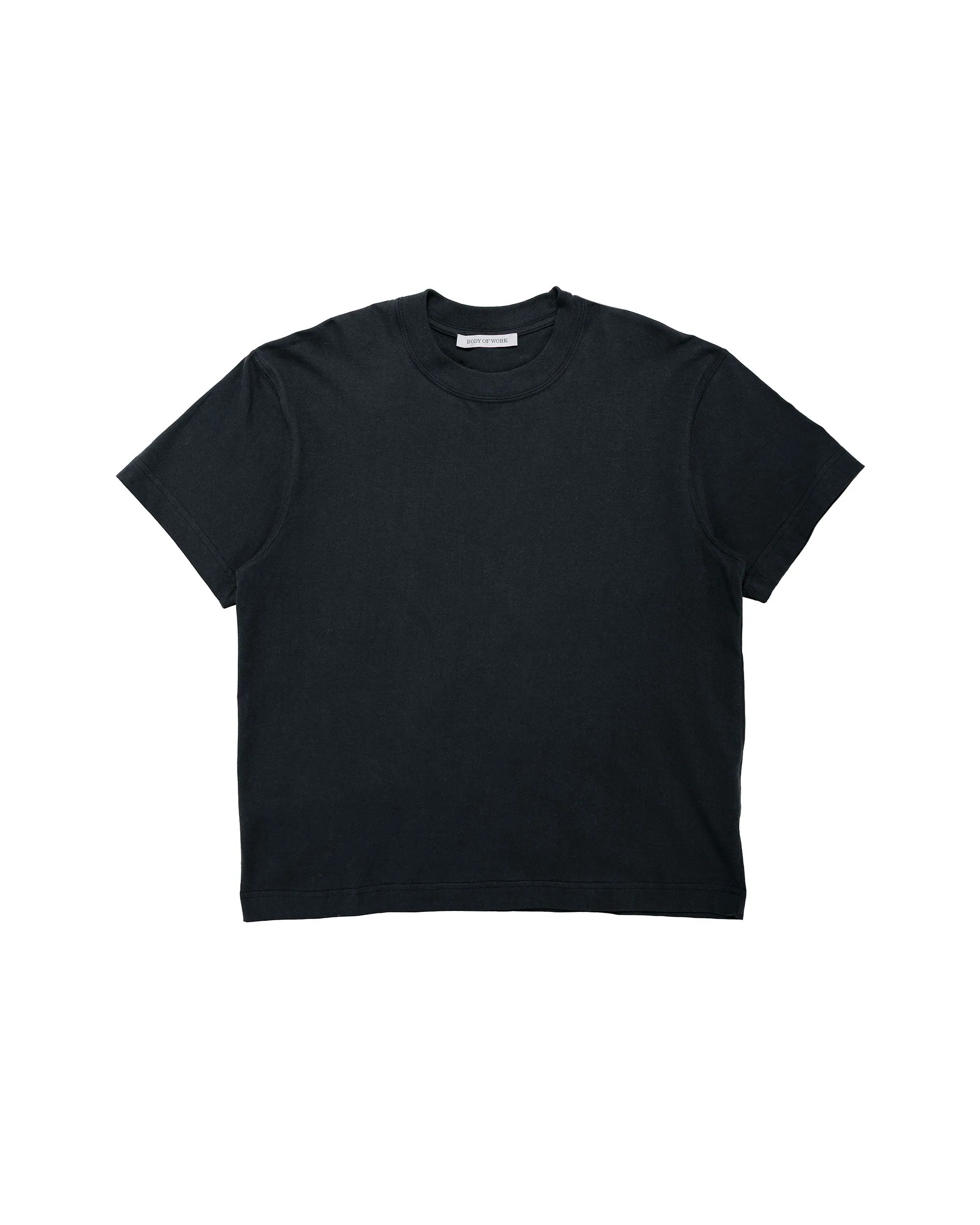 Body of Work Reed T-Shirt Combed Cotton Jersey Shale sold by Lost & Found