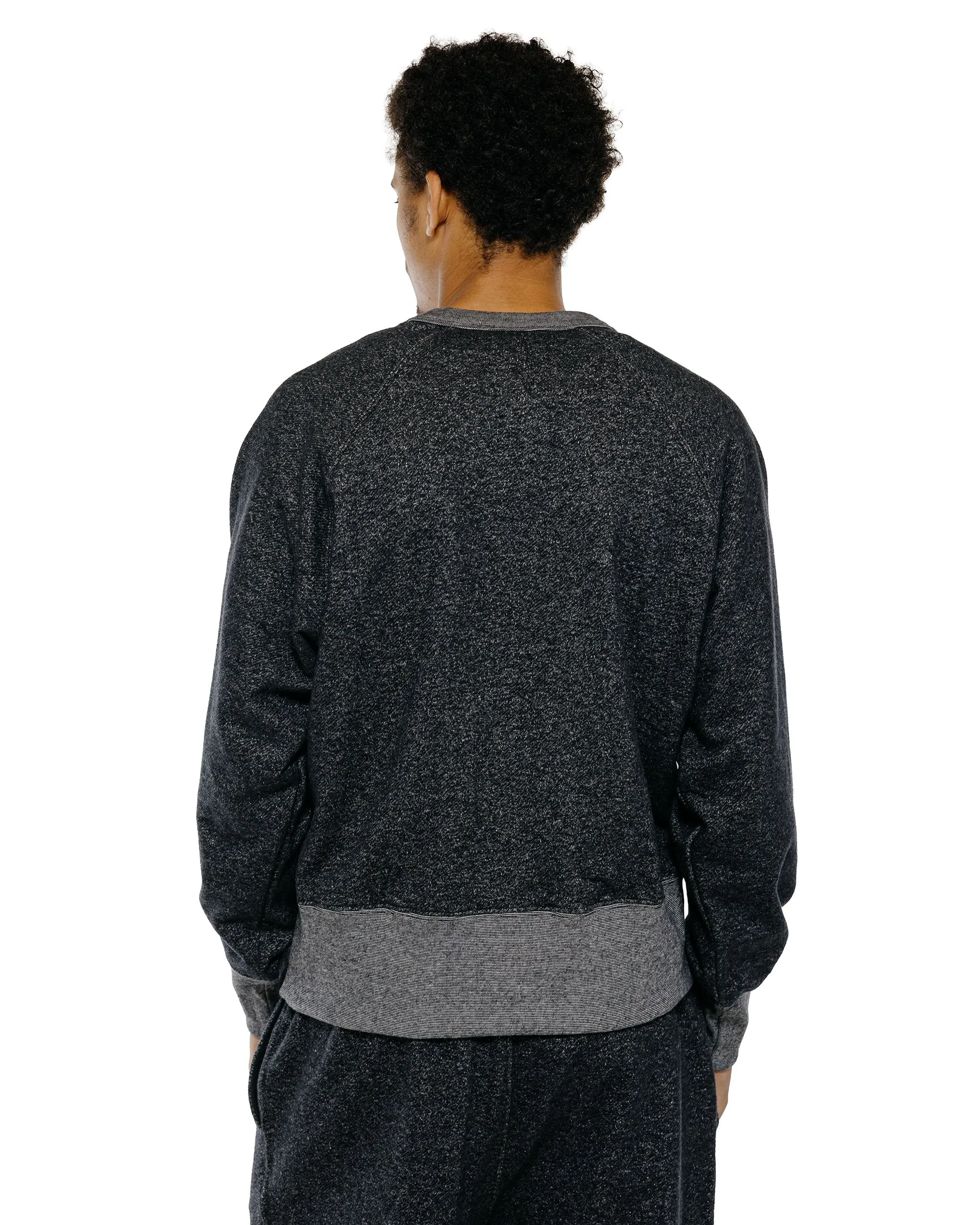 Body of Work Aster Raglan Sweatshirt Pebble Knit French Terry Black sold by Lost & Found product image thumbnail 4