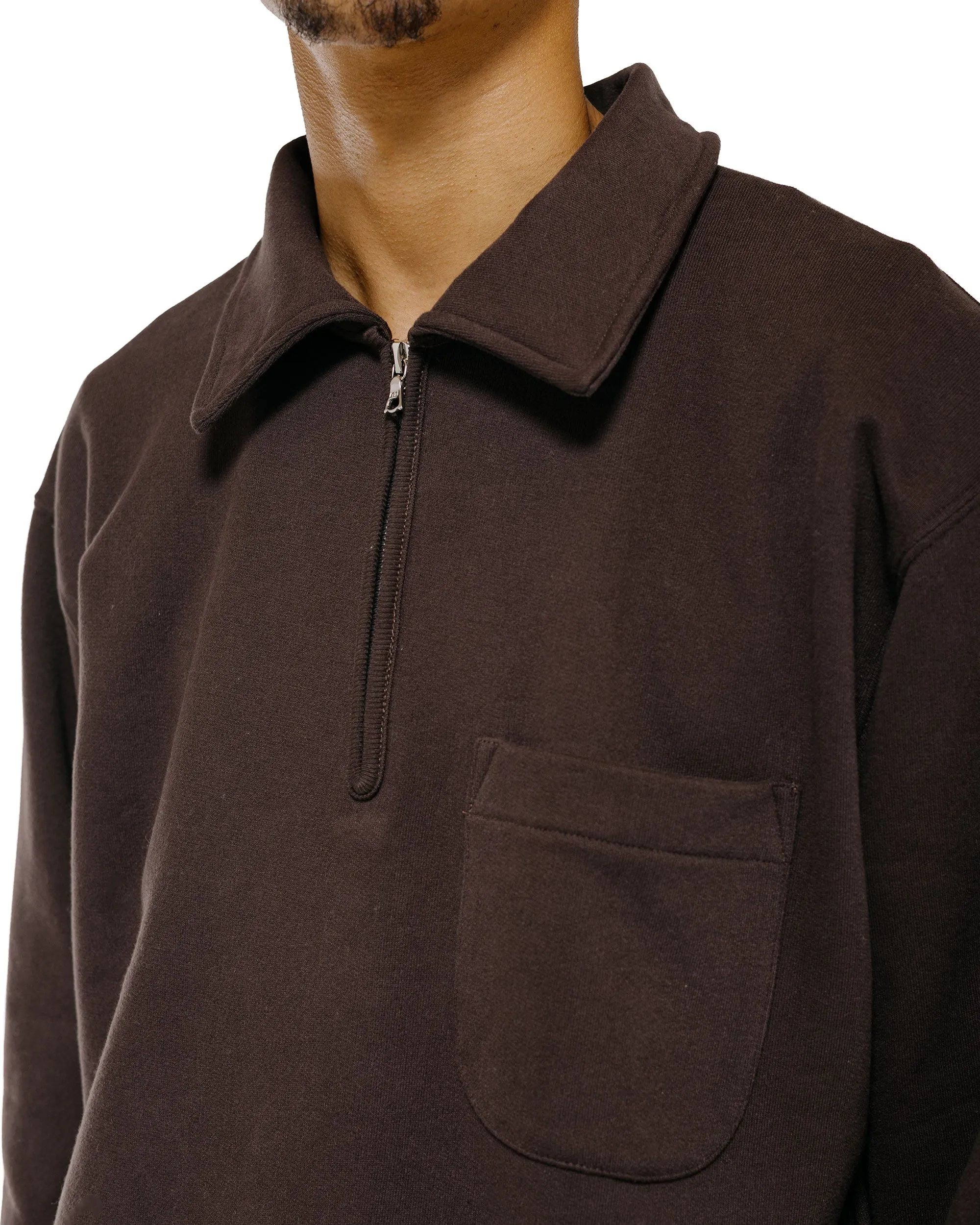 Body of Work Myrtle Quarter-Zip Sweatshirt Sueded French Terry Loam sold by Lost & Found product image thumbnail 3