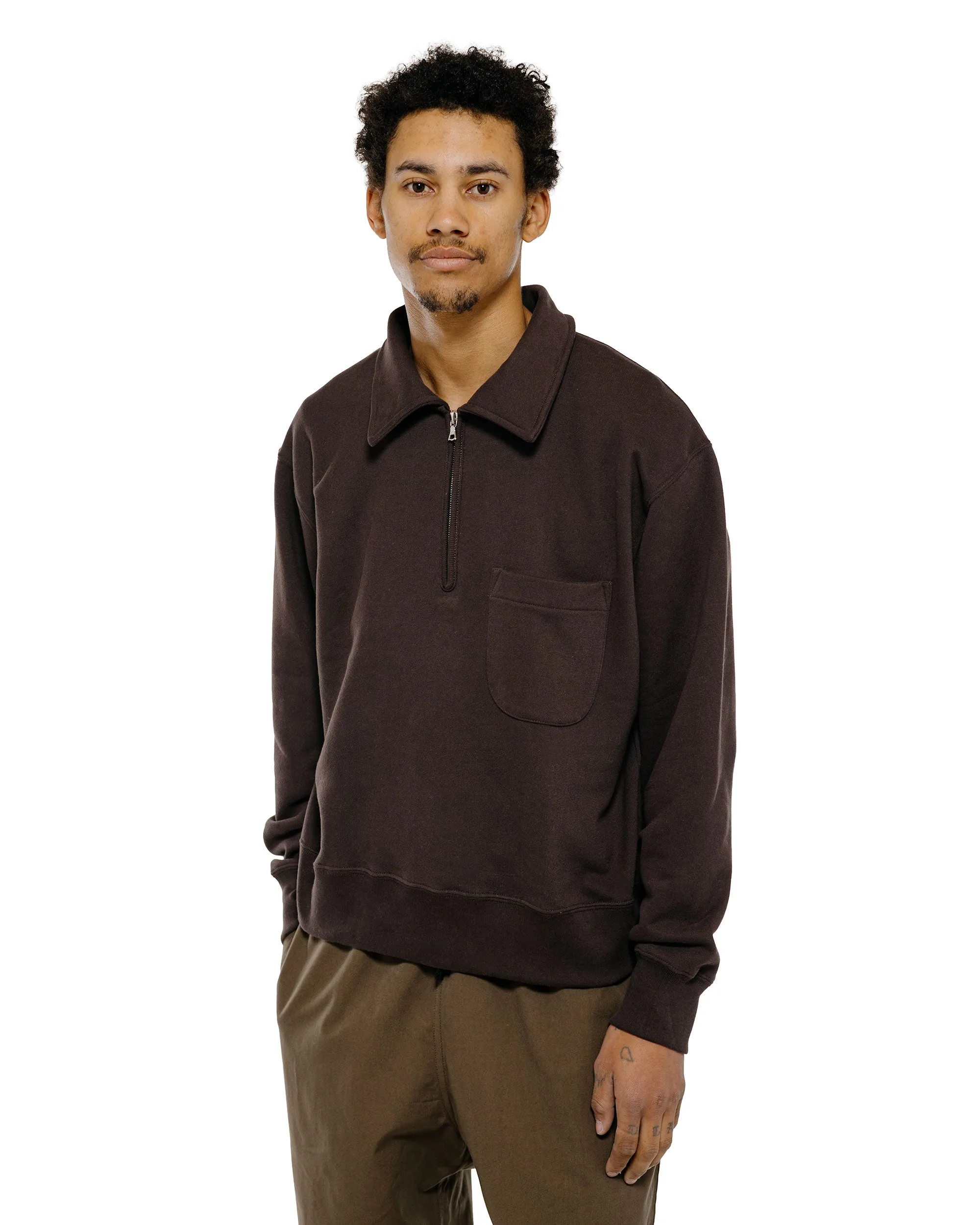 Body of Work Myrtle Quarter-Zip Sweatshirt Sueded French Terry Loam sold by Lost & Found product image thumbnail 2