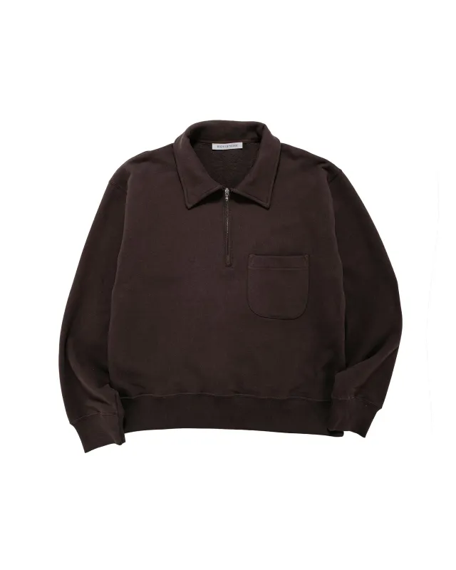 Body of Work Myrtle Quarter-Zip Sweatshirt Sueded French Terry Loam made by Body of Work