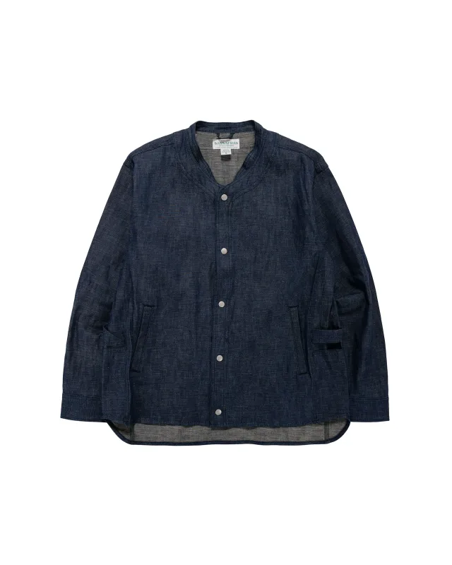Sassafras Vase Wall Gardener Jacket 8oz Military Denim Indigo made by Lost & Found