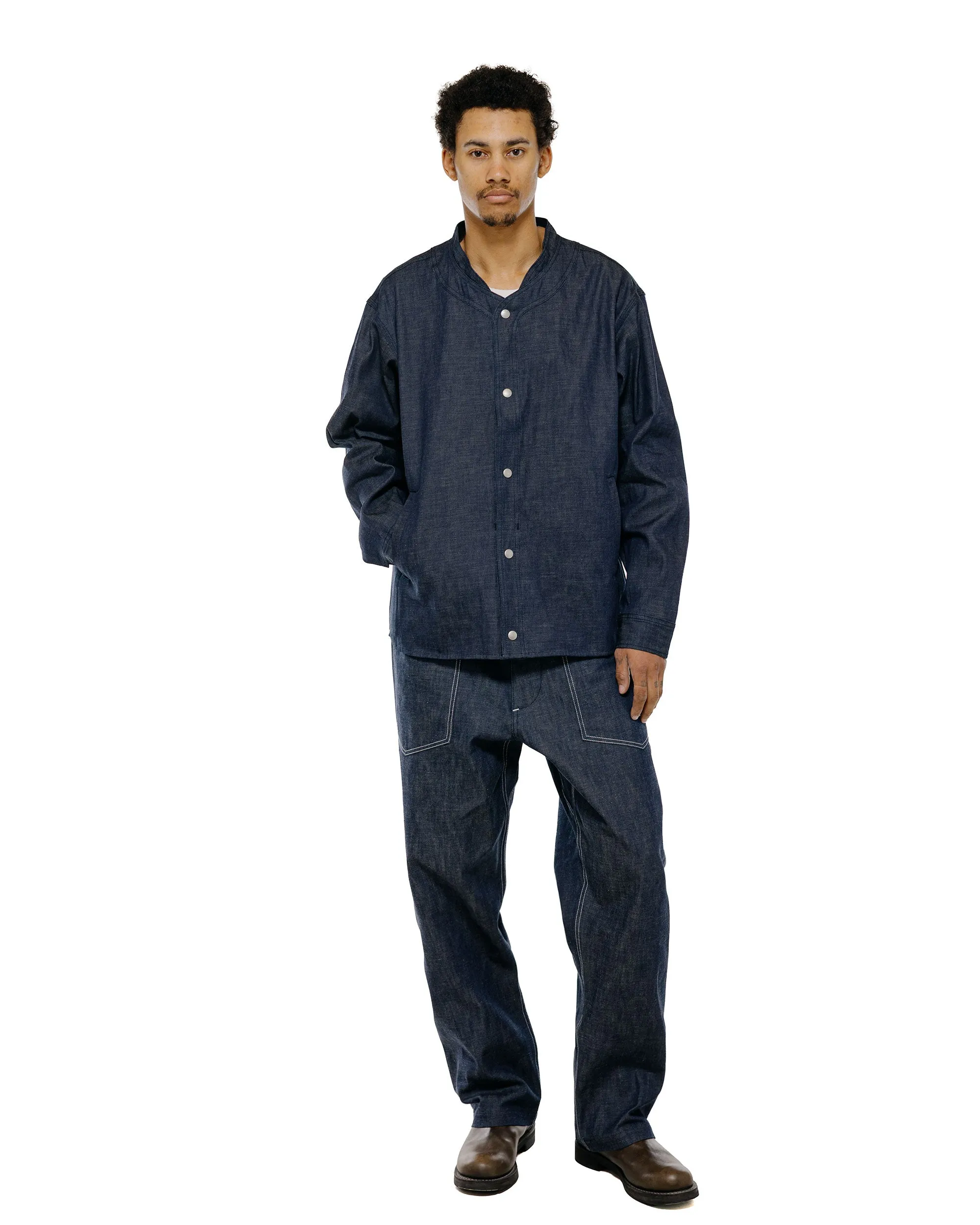 Sassafras D Scoop Pants 10oz Military Denim Indigo sold by Lost & Found product image thumbnail 5