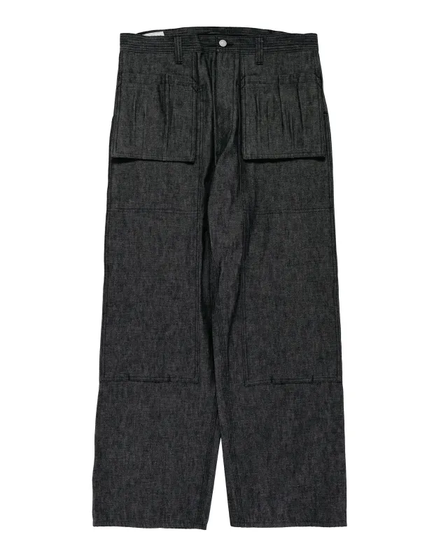 Sassafras Landscaper Grown Pants 8oz Denim Black made by Lost & Found