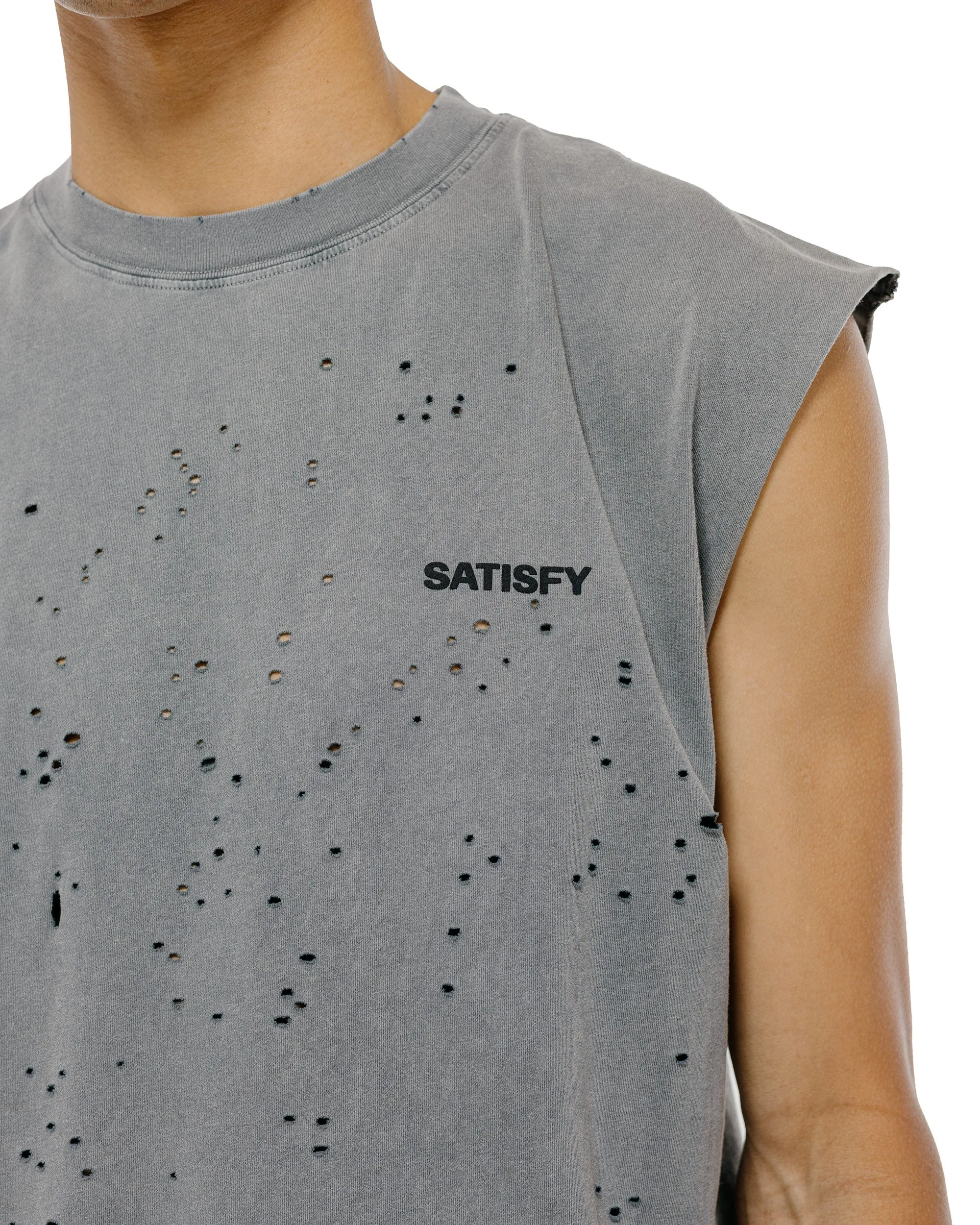 SATISFY MothTech Muscle Tee Faded Black sold by Lost & Found product image thumbnail 3