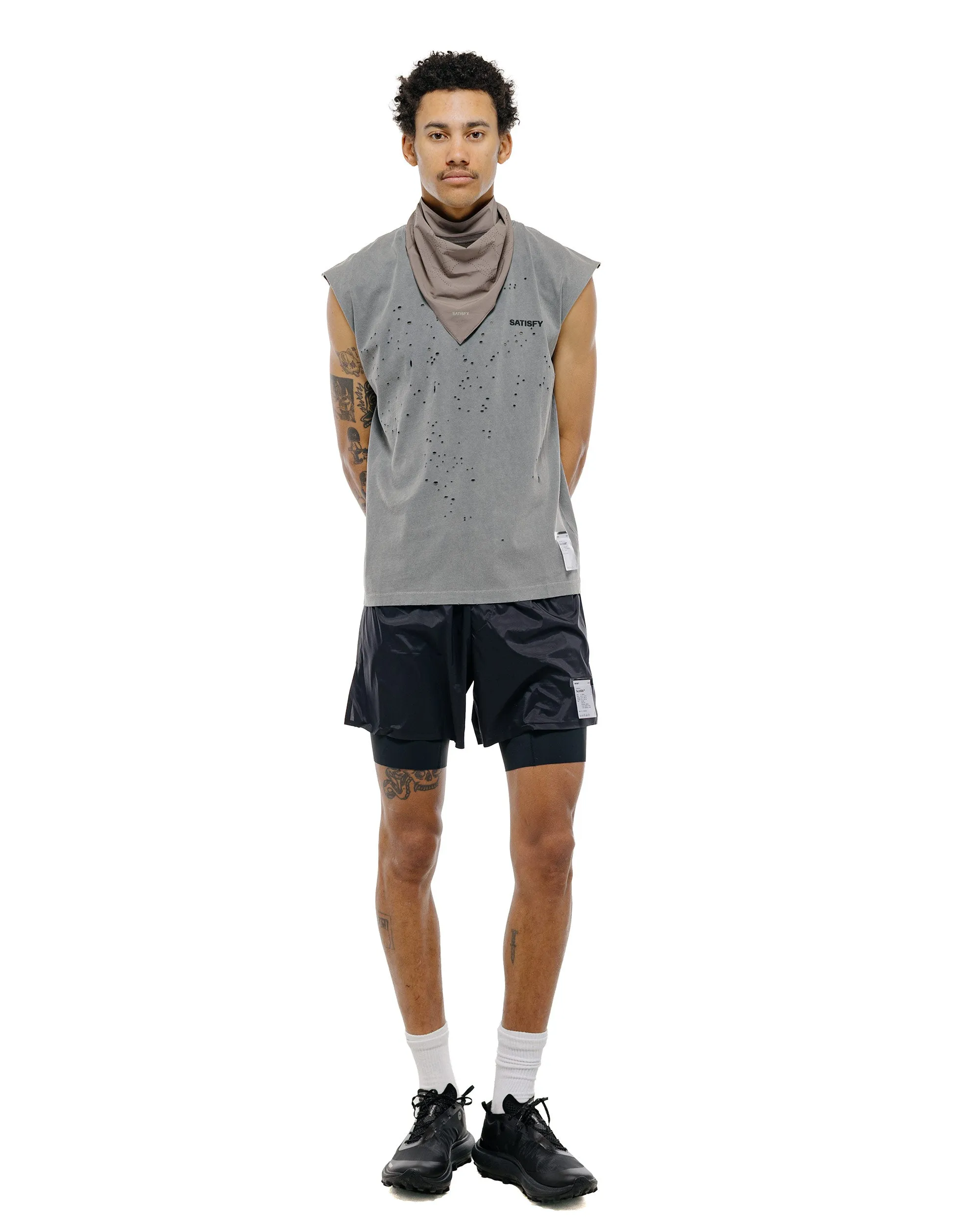 SATISFY MothTech Muscle Tee Faded Black sold by Lost & Found product image thumbnail 5