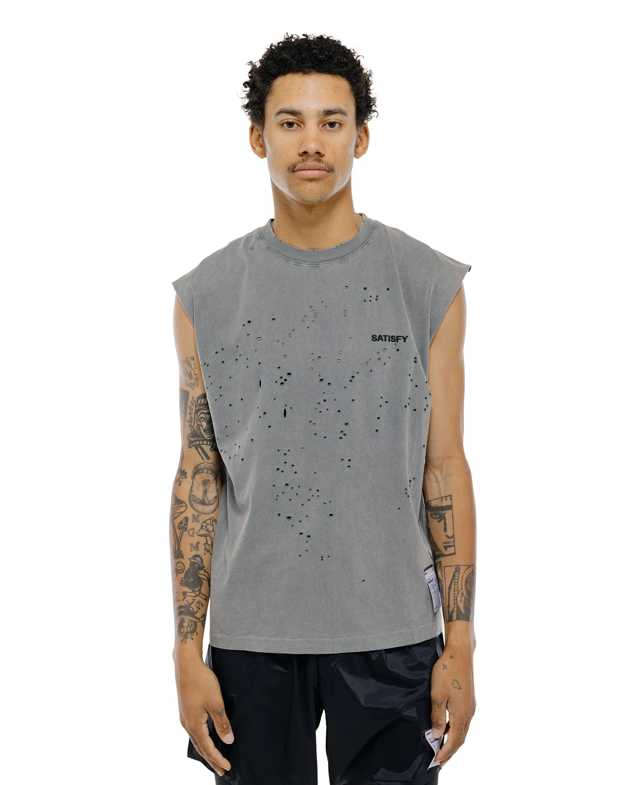 SATISFY MothTech Muscle Tee Faded Black sold by Lost & Found product image thumbnail 2