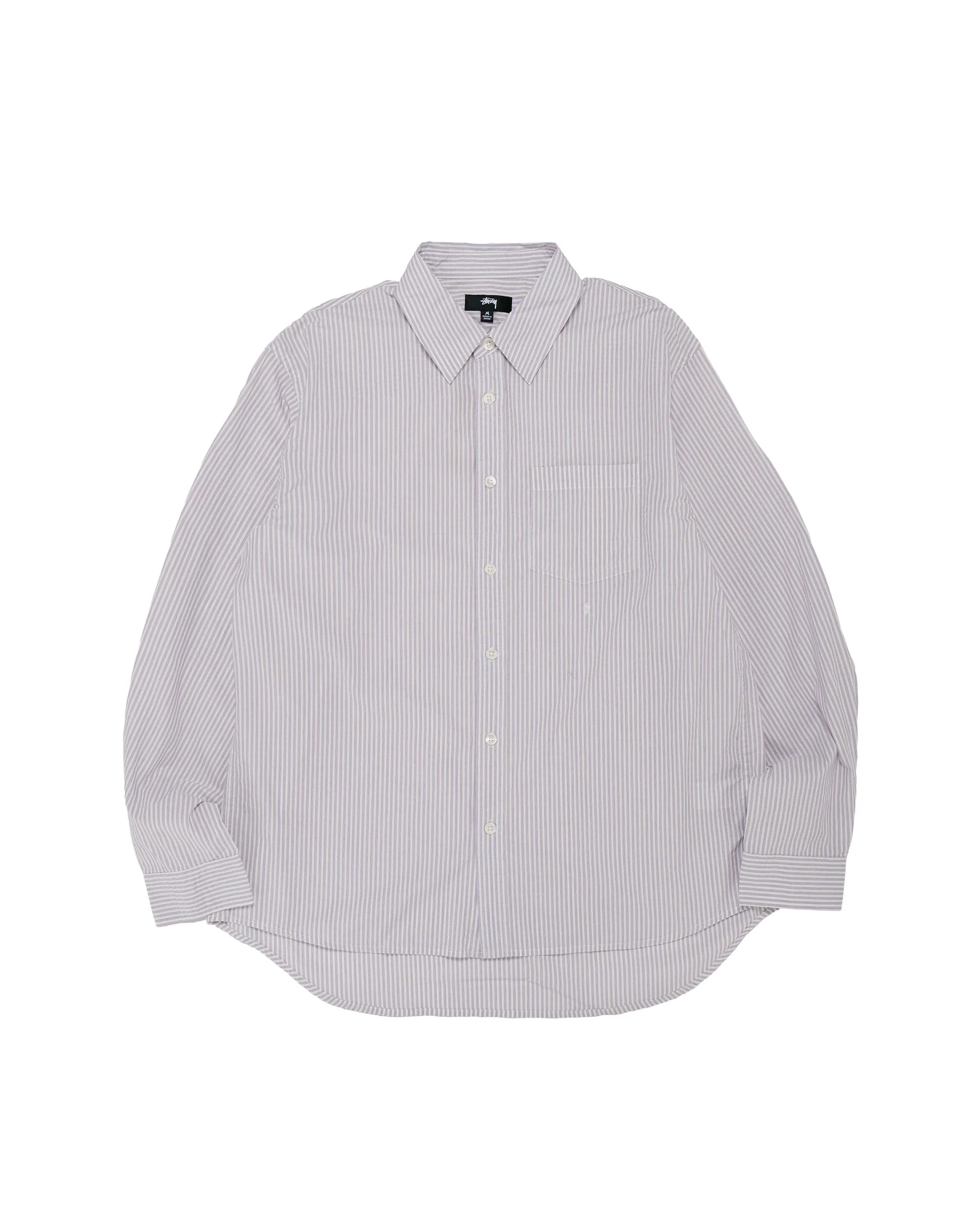 Stüssy Standard LS Shirt Purple Stripe sold by Lost & Found