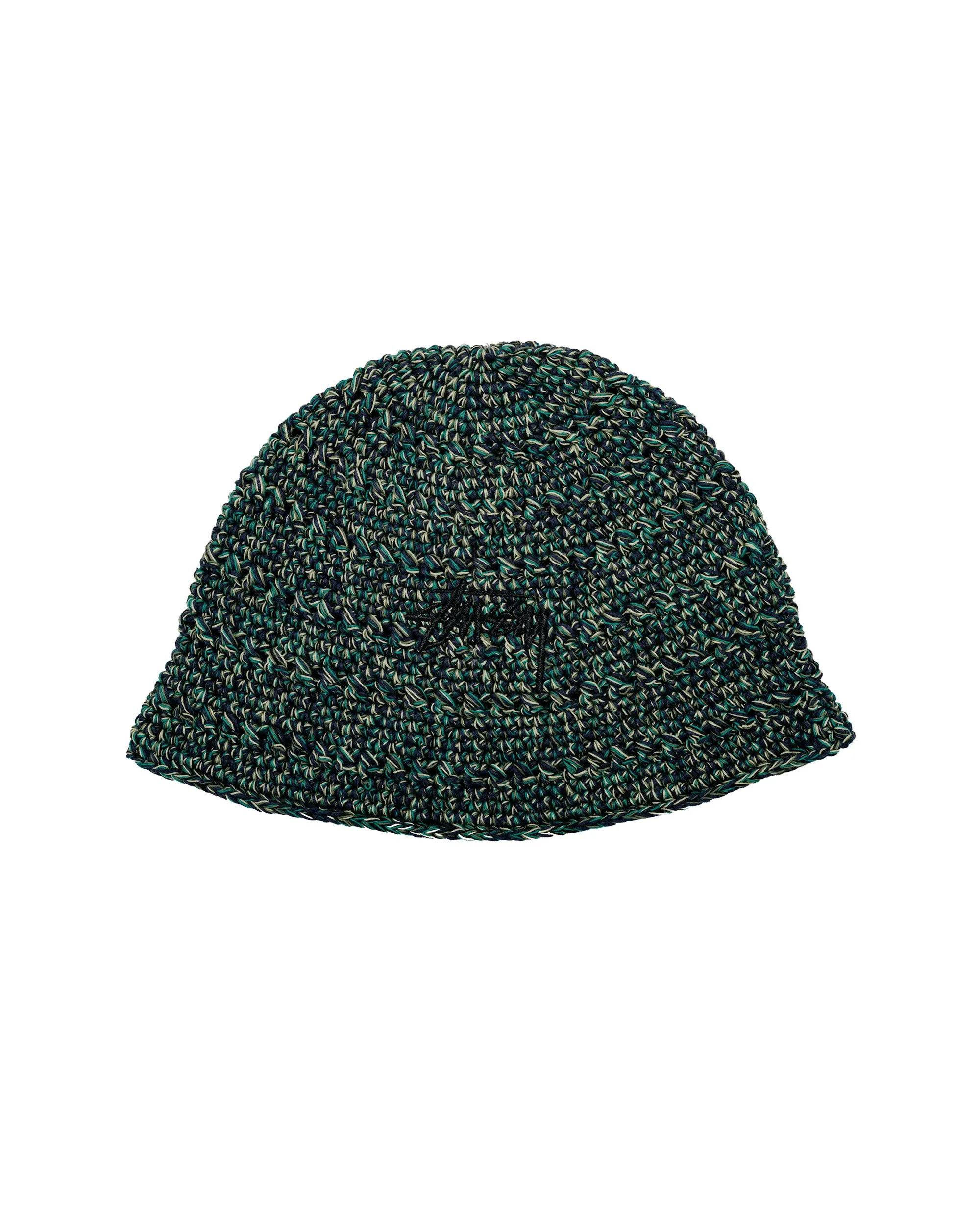 Stüssy Hemp Stock Knit Bucket Hat Multi Green sold by Lost & Found