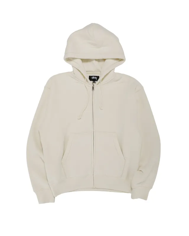 Stüssy Cursive Applique Zip Hoodie Natural made by Stussy