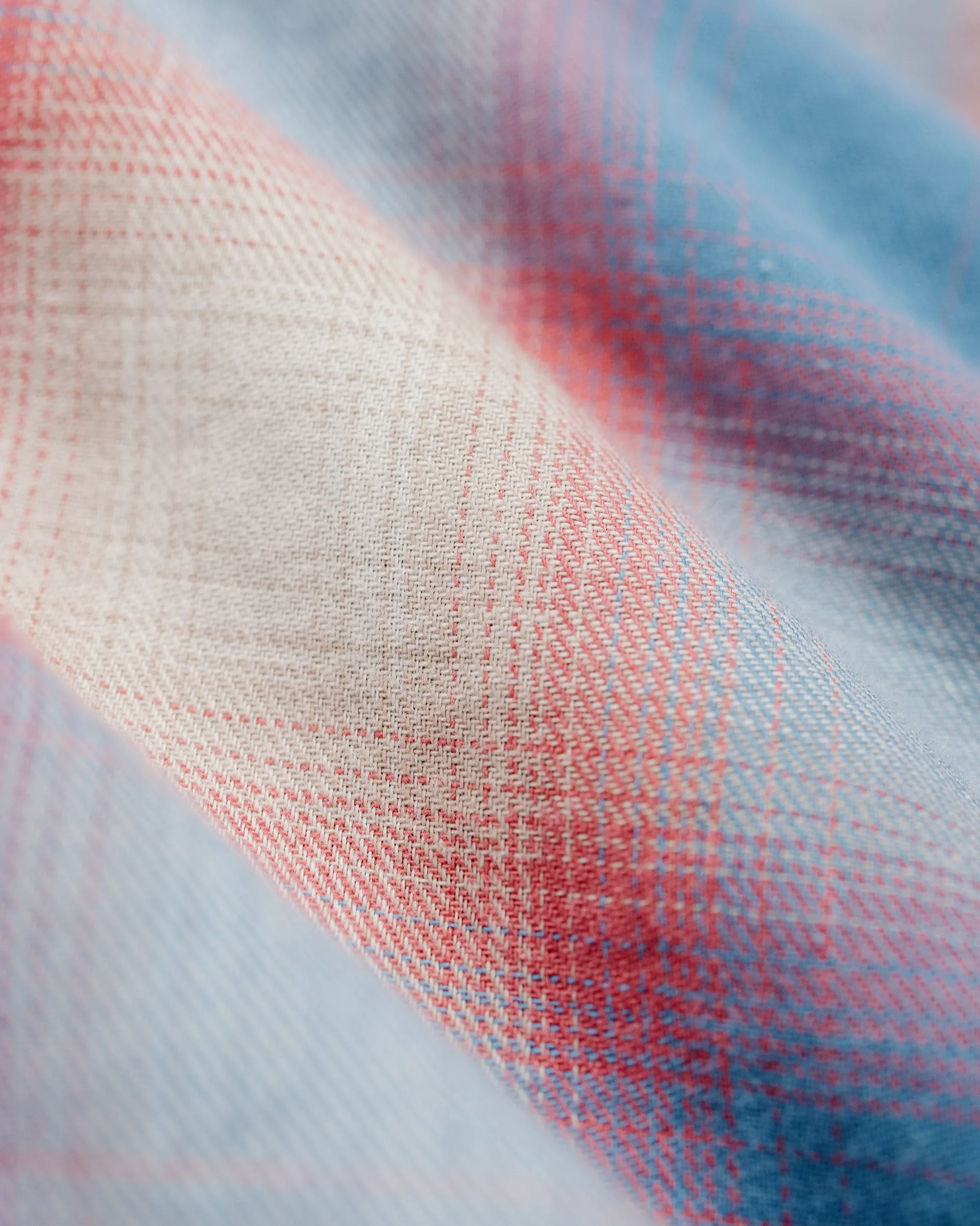 Stüssy Beach Ombre Plaid Shirt Blue sold by Lost & Found product image thumbnail 2